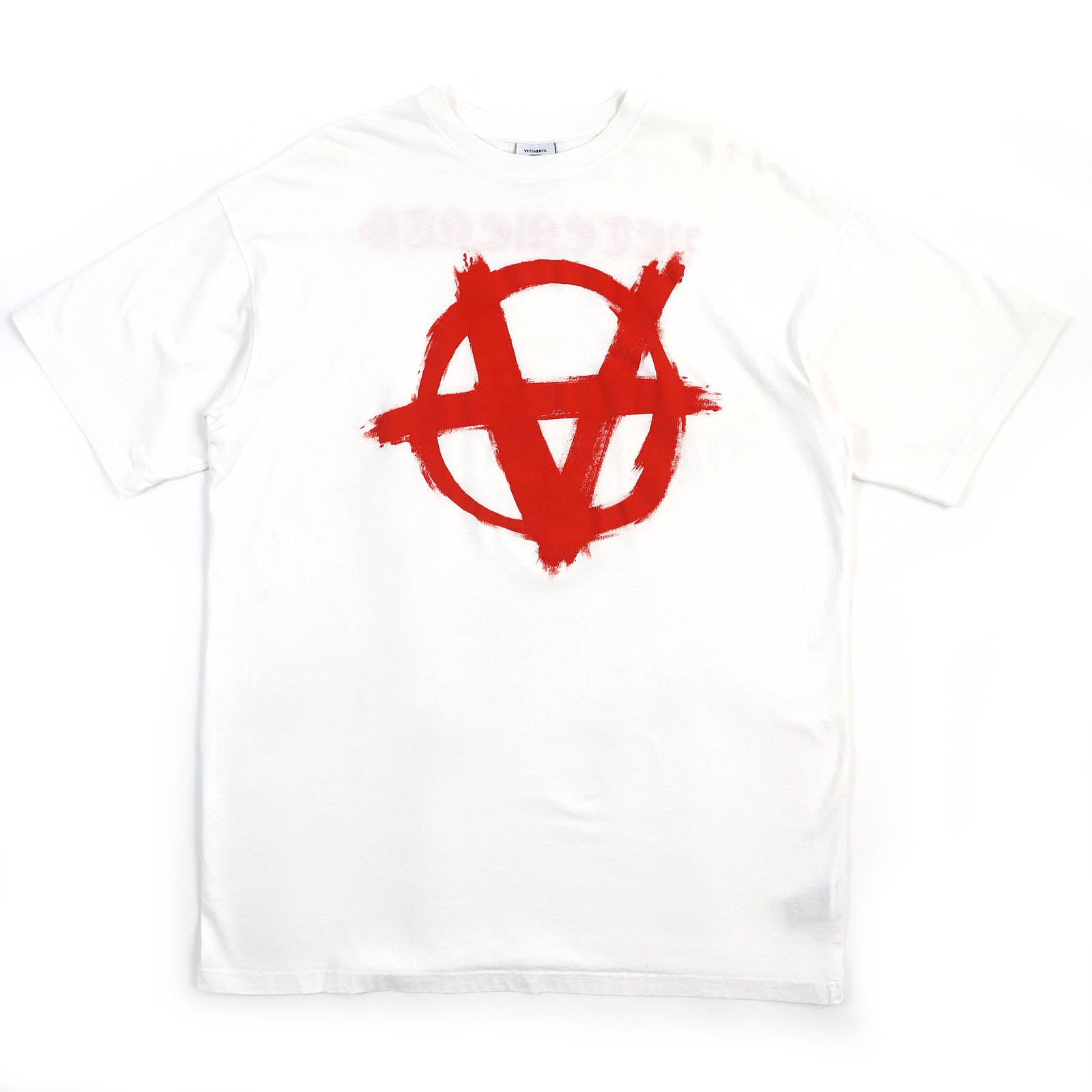 VETEMENTS Anarchy Gothic Logo T-Shirt White S