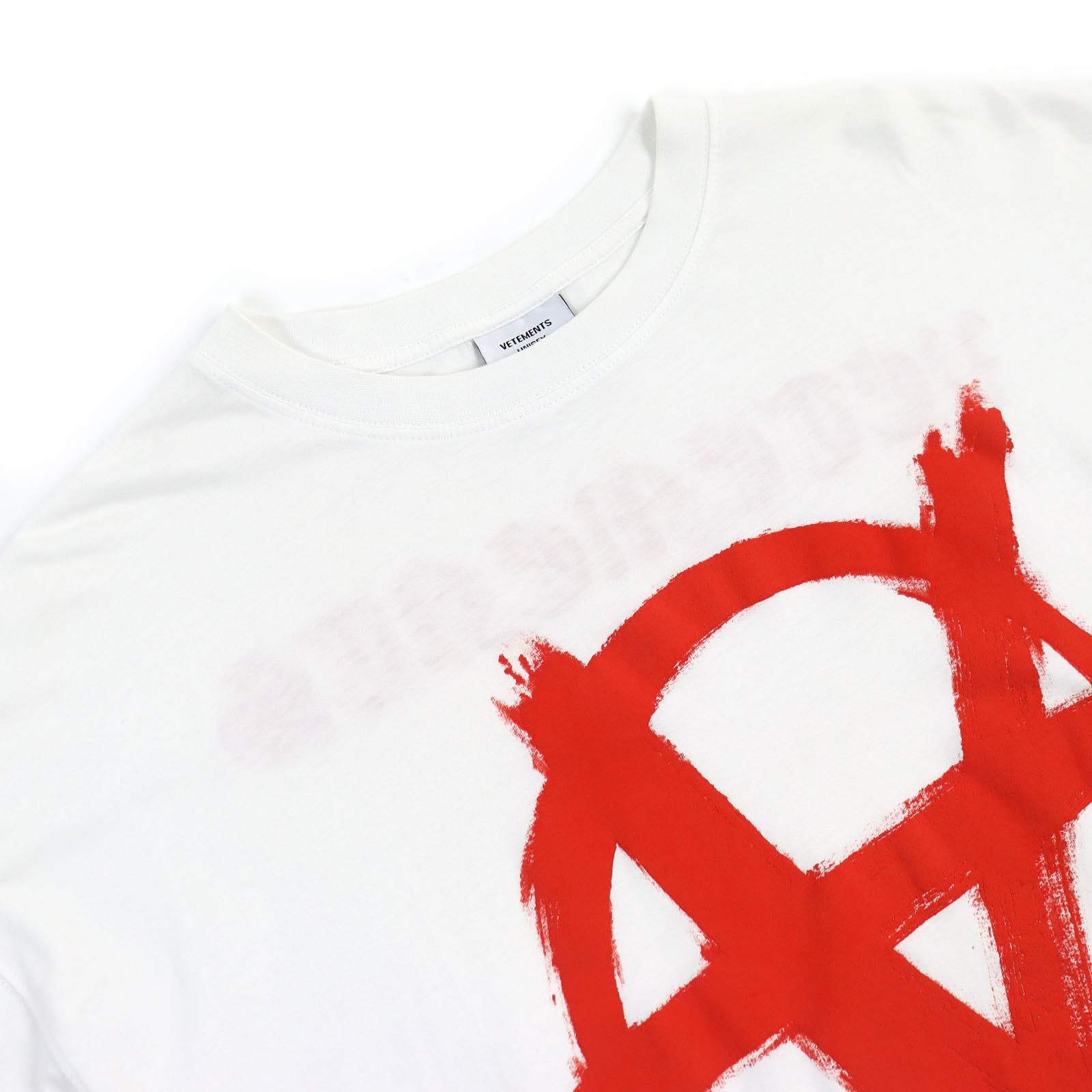 VETEMENTS Anarchy Gothic Logo T-Shirt White S