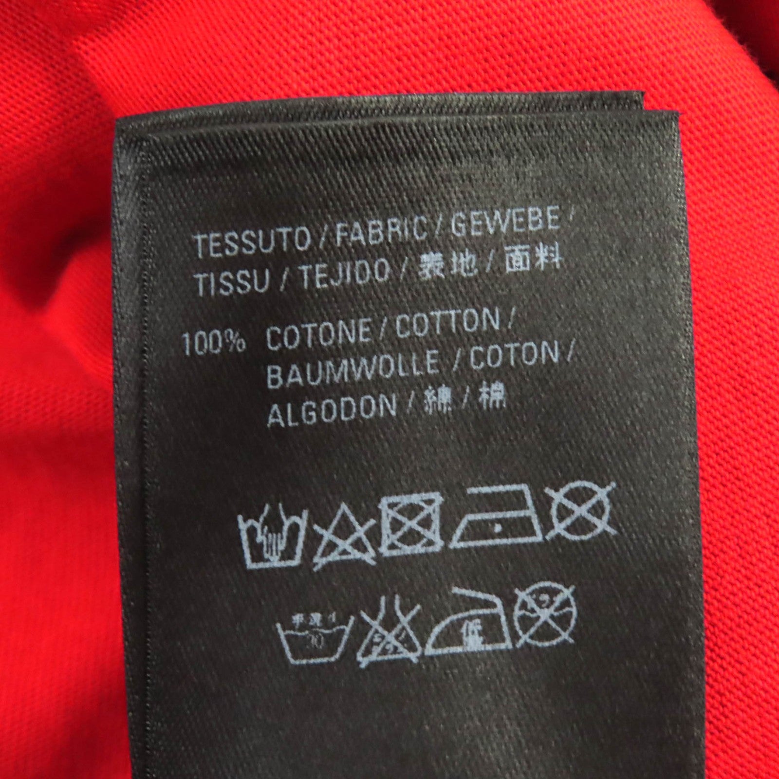 Balenciaga Cotton Logo Print T-Shirt Red S