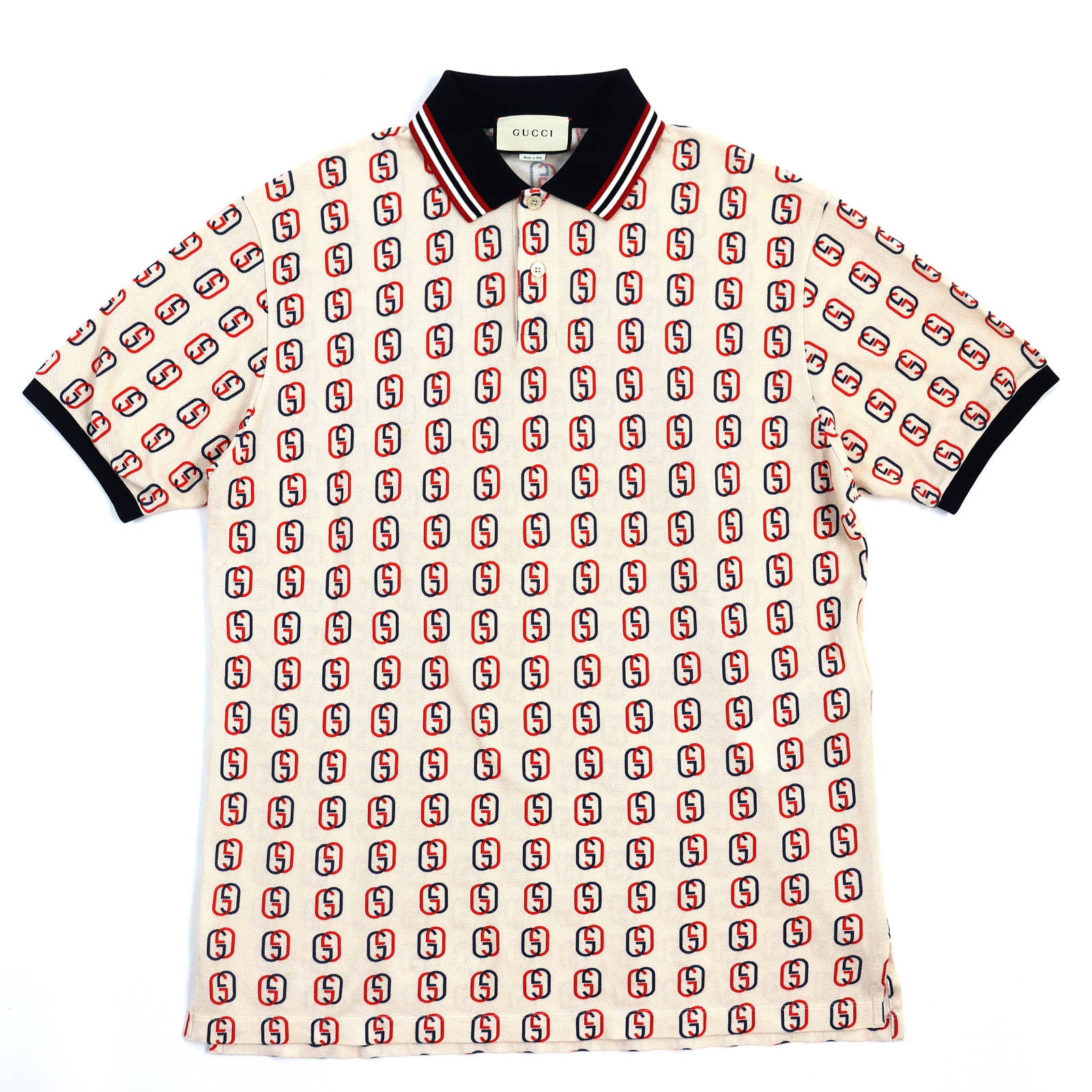 Gucci Interlocking G Polo Shirt Beige L