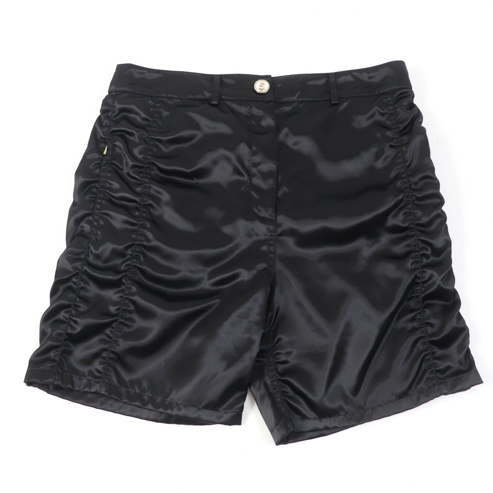 Chanel Nylon Acetate Shorts Black Women