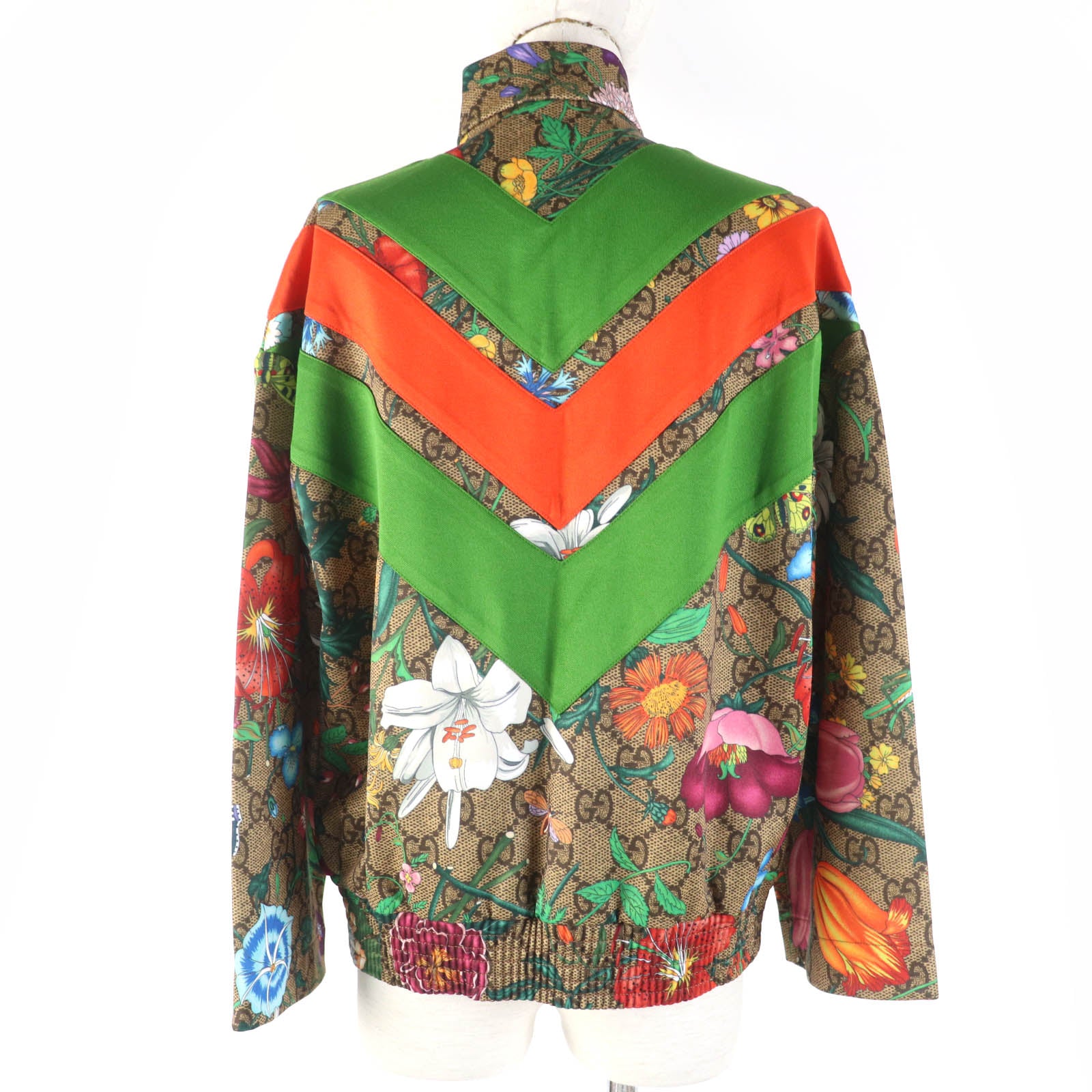 Gucci GG Floral Print Zip Up Track Jacket XXS