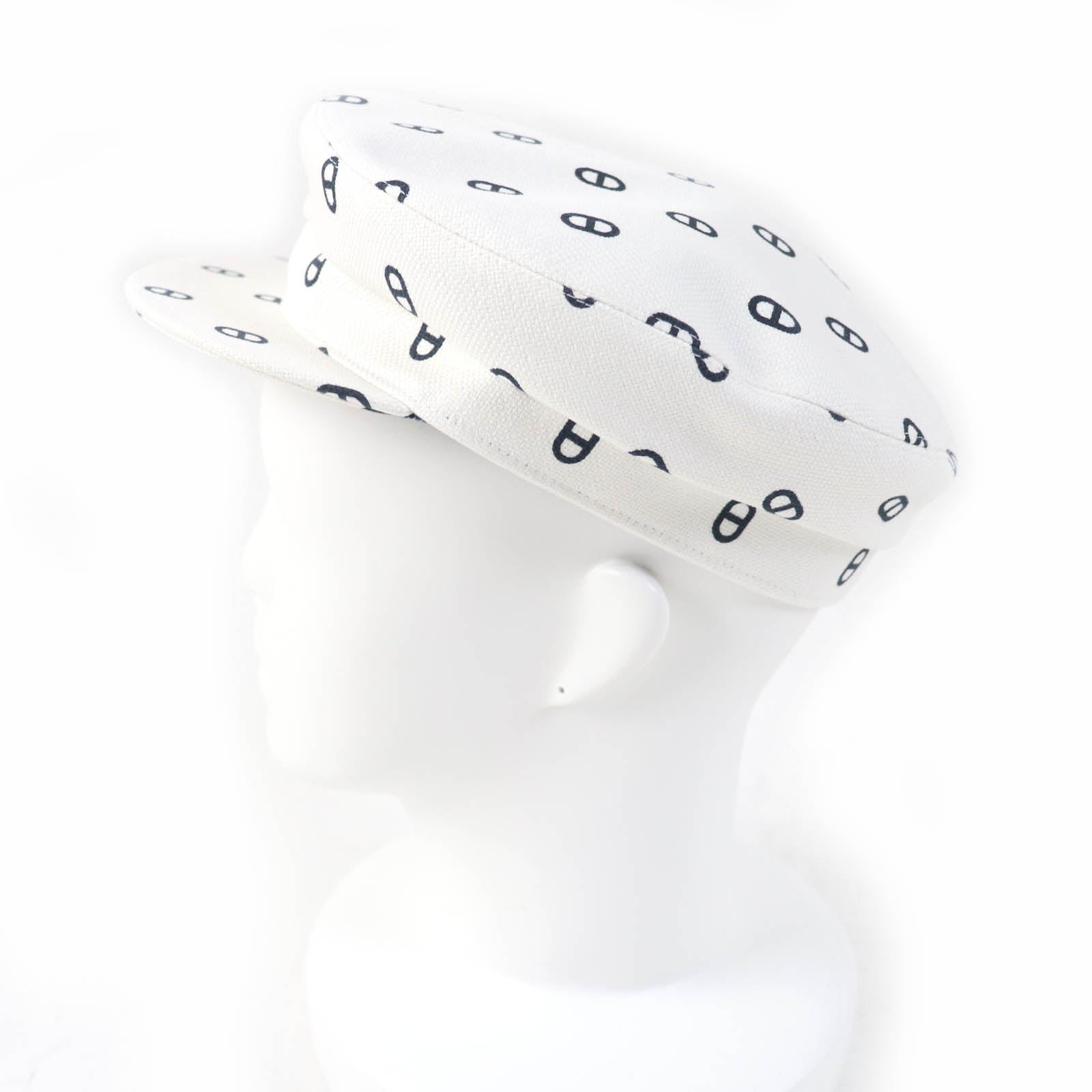 Hermes Cotton Polyurethane Metal Casquette Hat