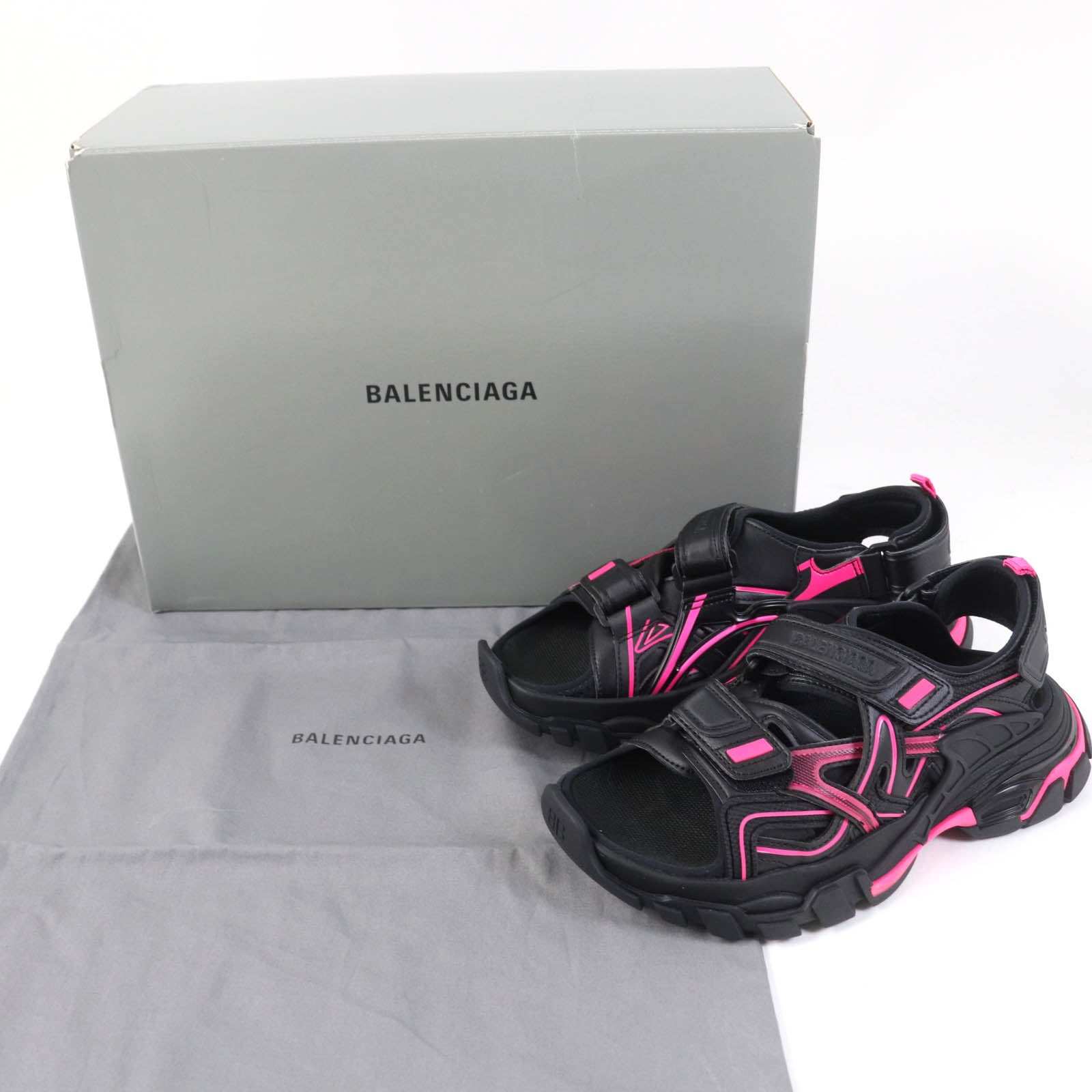 Balenciaga Track Sandal 617543 Black Pink