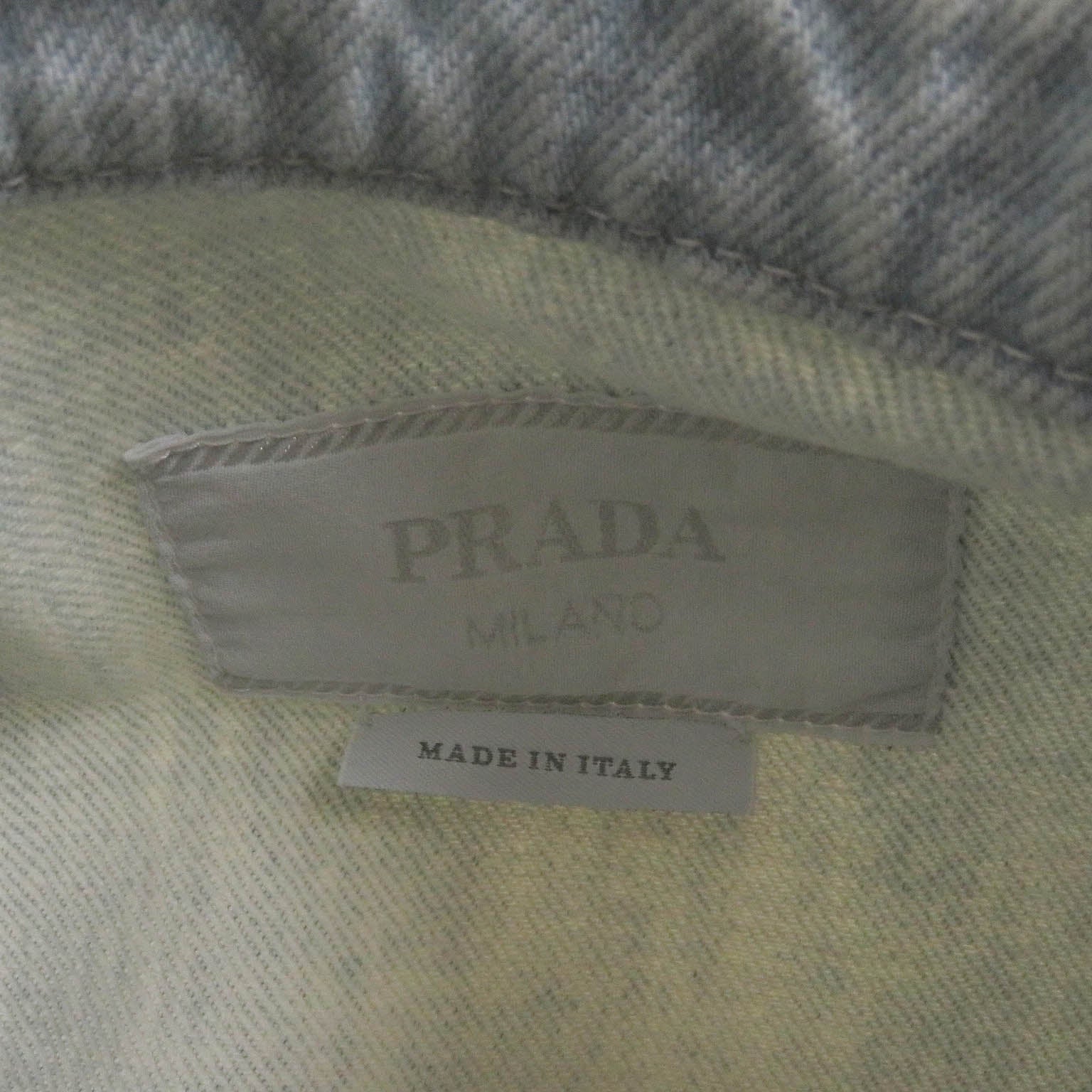 Prada Denim Jacket XXL Cotton Leather