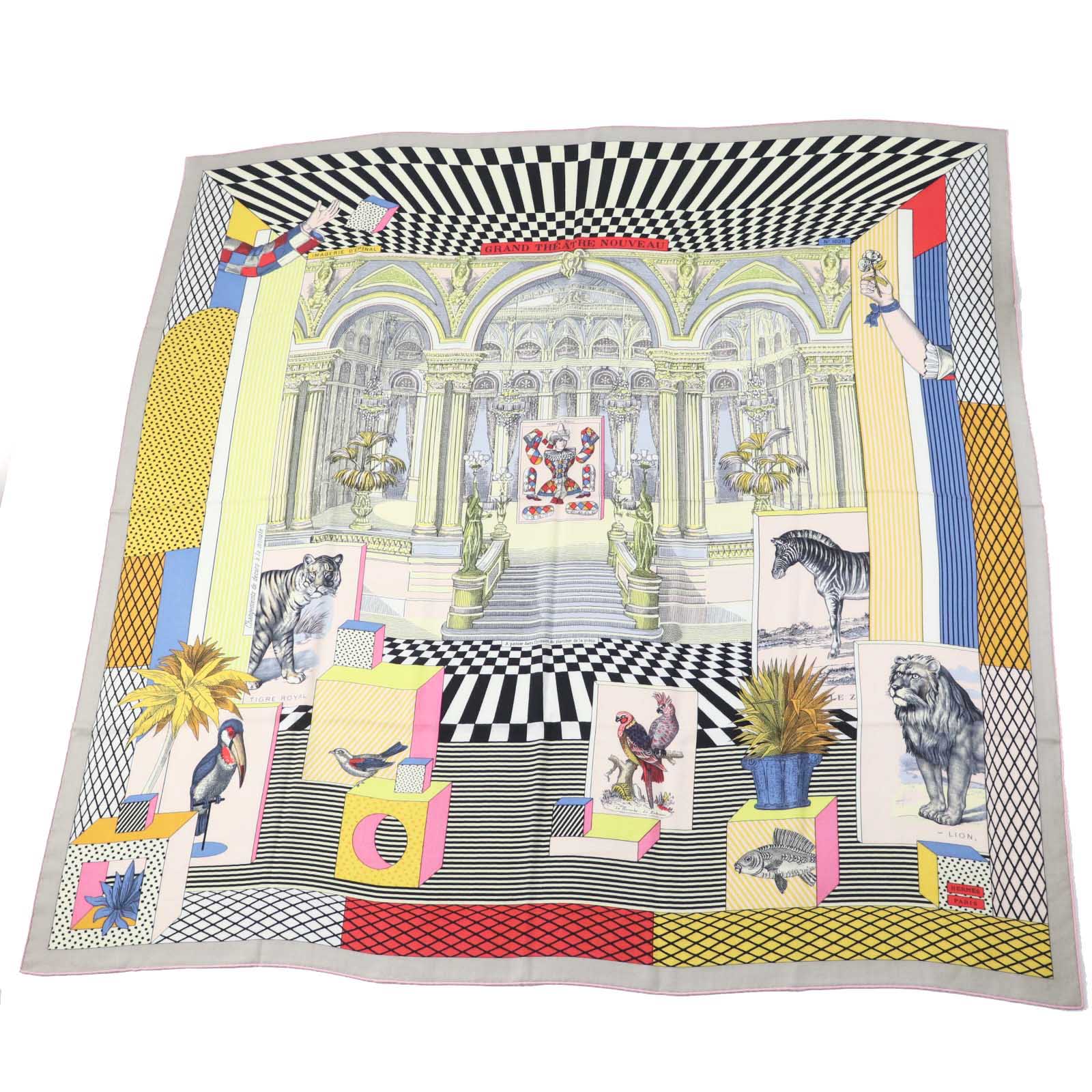 Hermes Caljean 140 Cashmere Silk Scarf