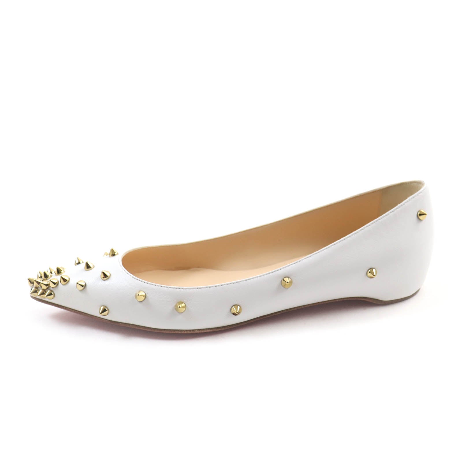 Christian Louboutin DEGRASPIKE FLAT Studded Leather Pumps