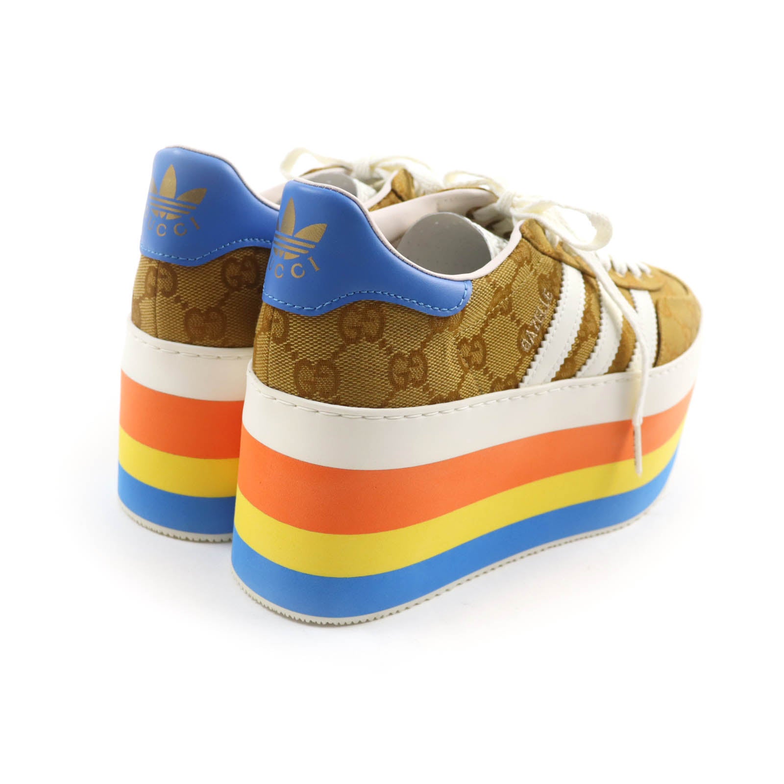 Gucci Gazelle GG Canvas Platform Sneakers