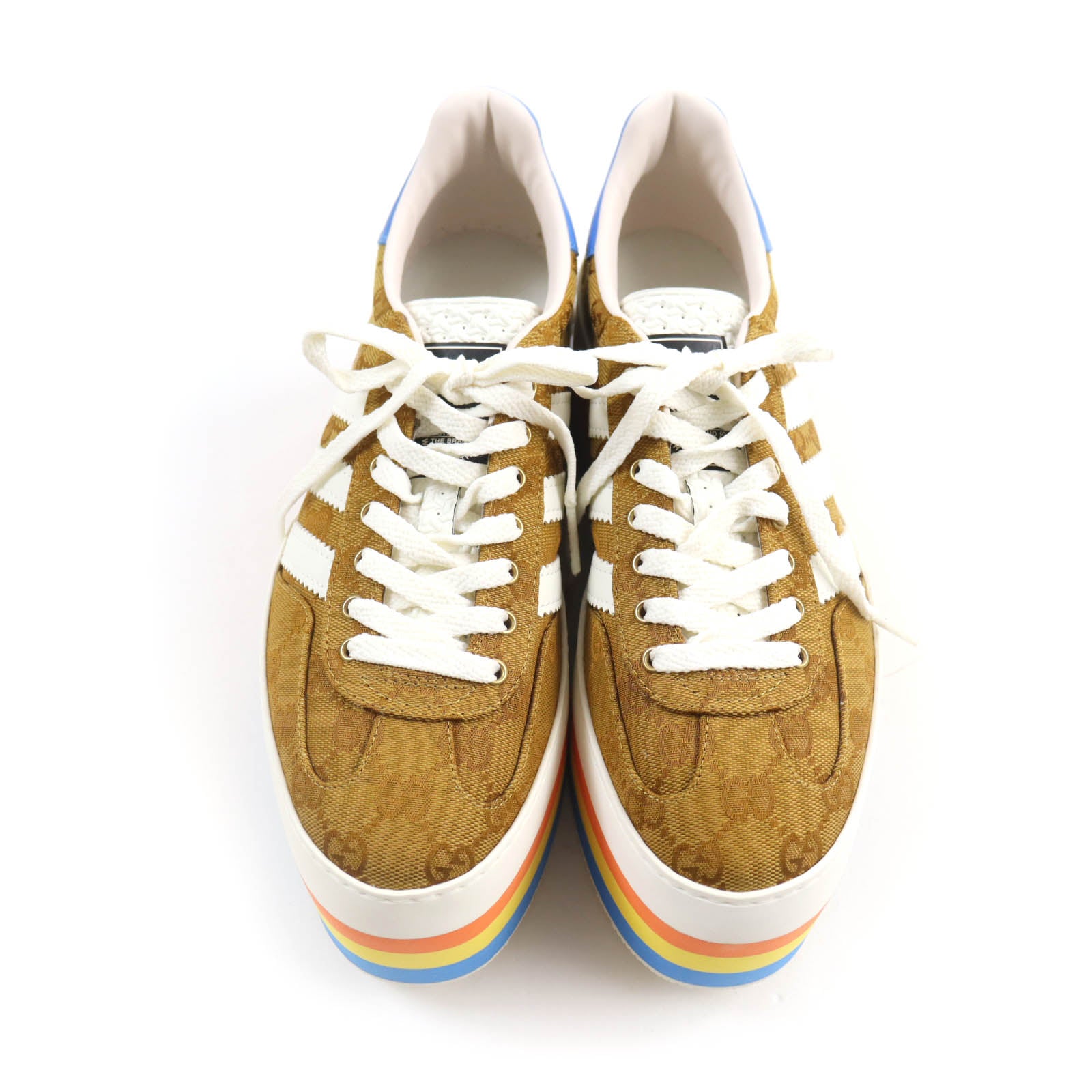 Gucci Gazelle GG Canvas Platform Sneakers