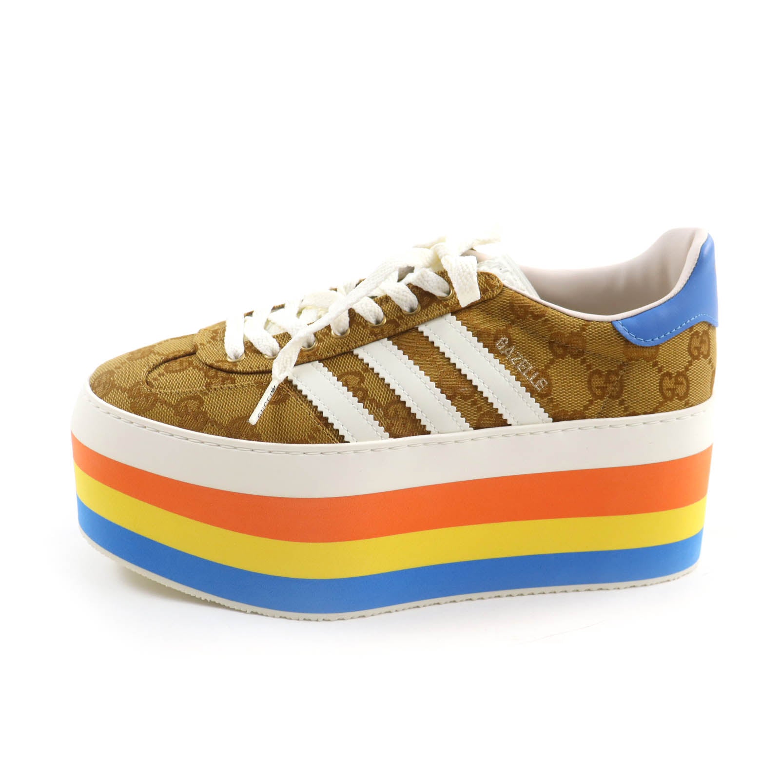 Gucci Gazelle GG Canvas Platform Sneakers