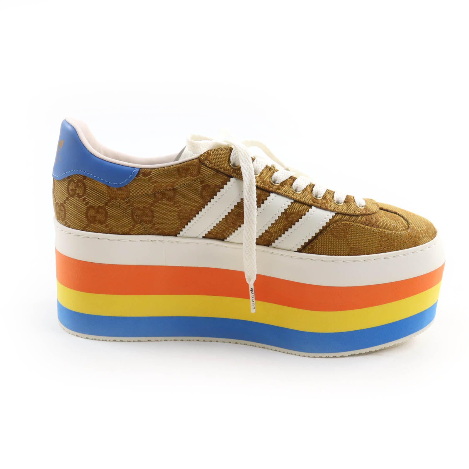 Gucci Gazelle GG Canvas Platform Sneakers