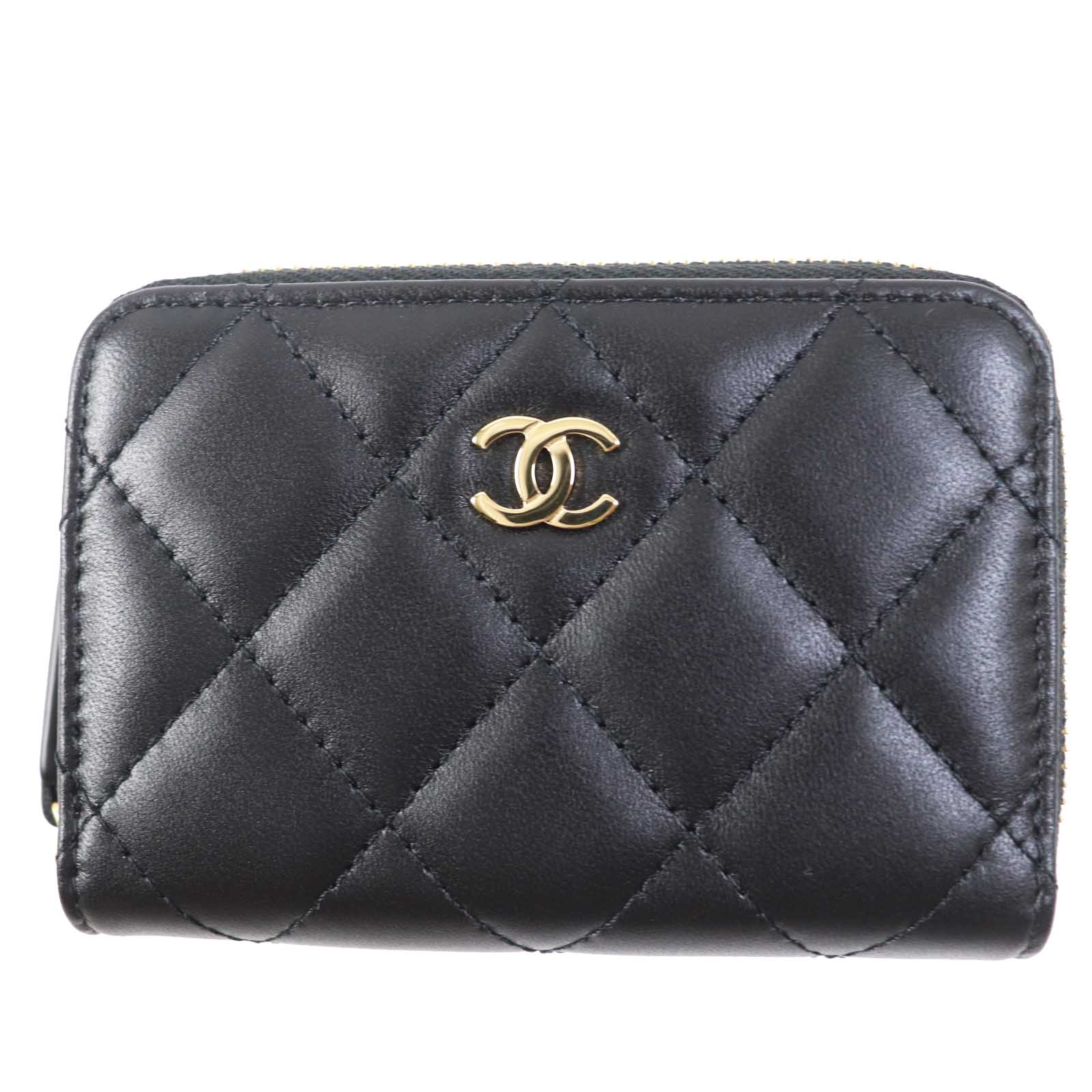 Chanel Lamb Leather Classic Zip Coin Purse