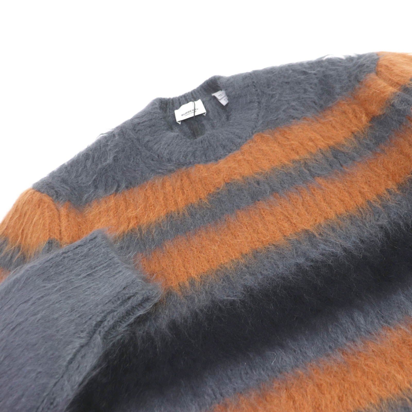 Burberry Mohair Silk Striped Knit Sweater XS