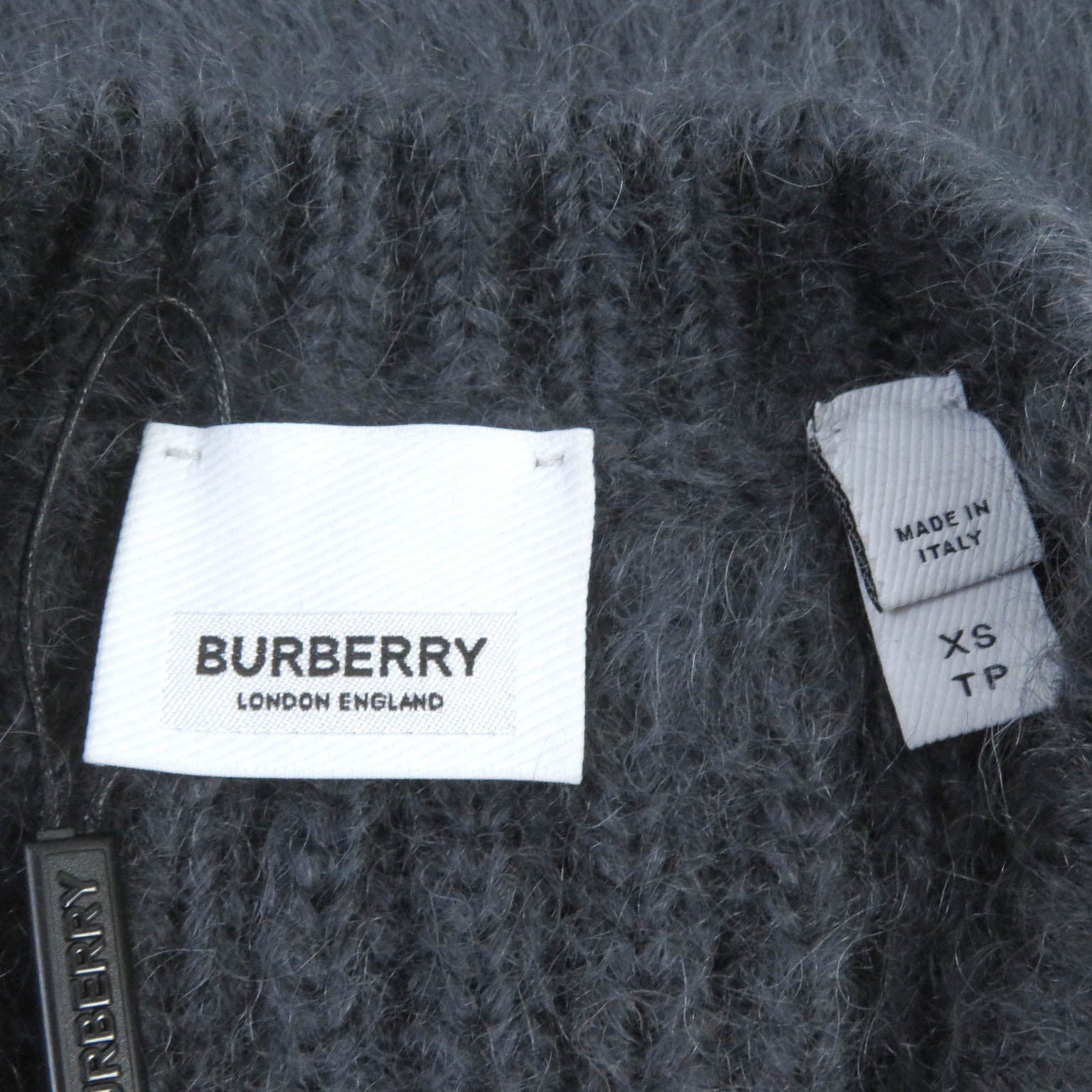 Burberry Mohair Silk Striped Knit Sweater XS