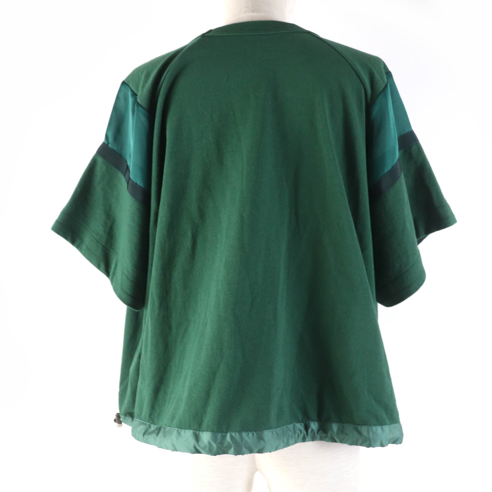 Sacai Cotton Polyester Satin Jersey T-shirt Green