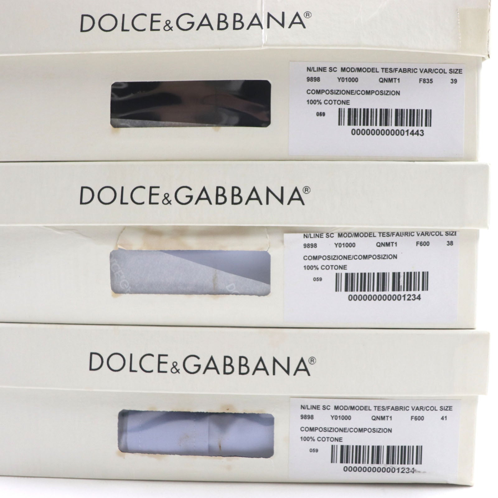 Dolce & Gabbana Cotton Embroidered Logo Shirt Set