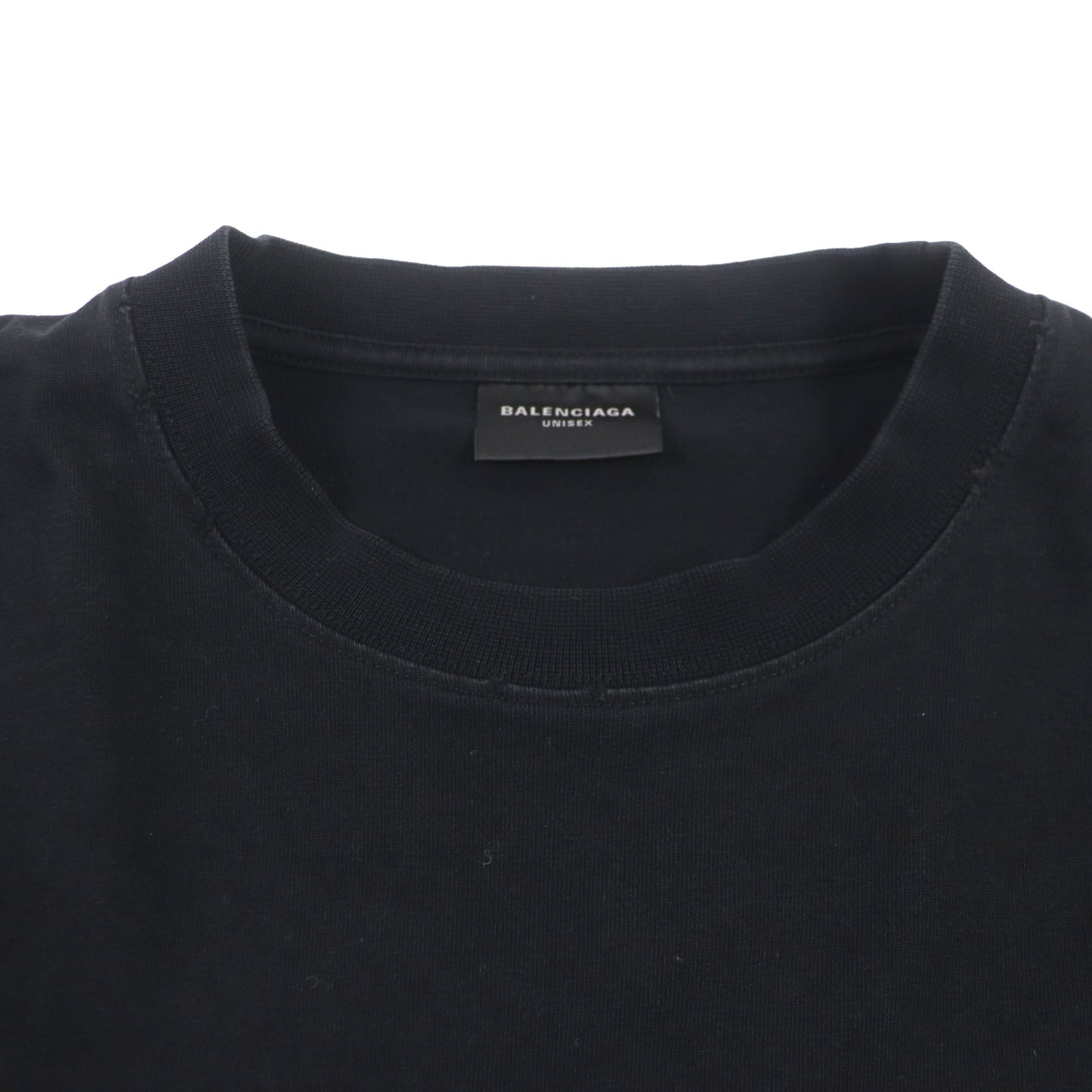 Balenciaga Logo Print Oversized T-shirt Black XXS