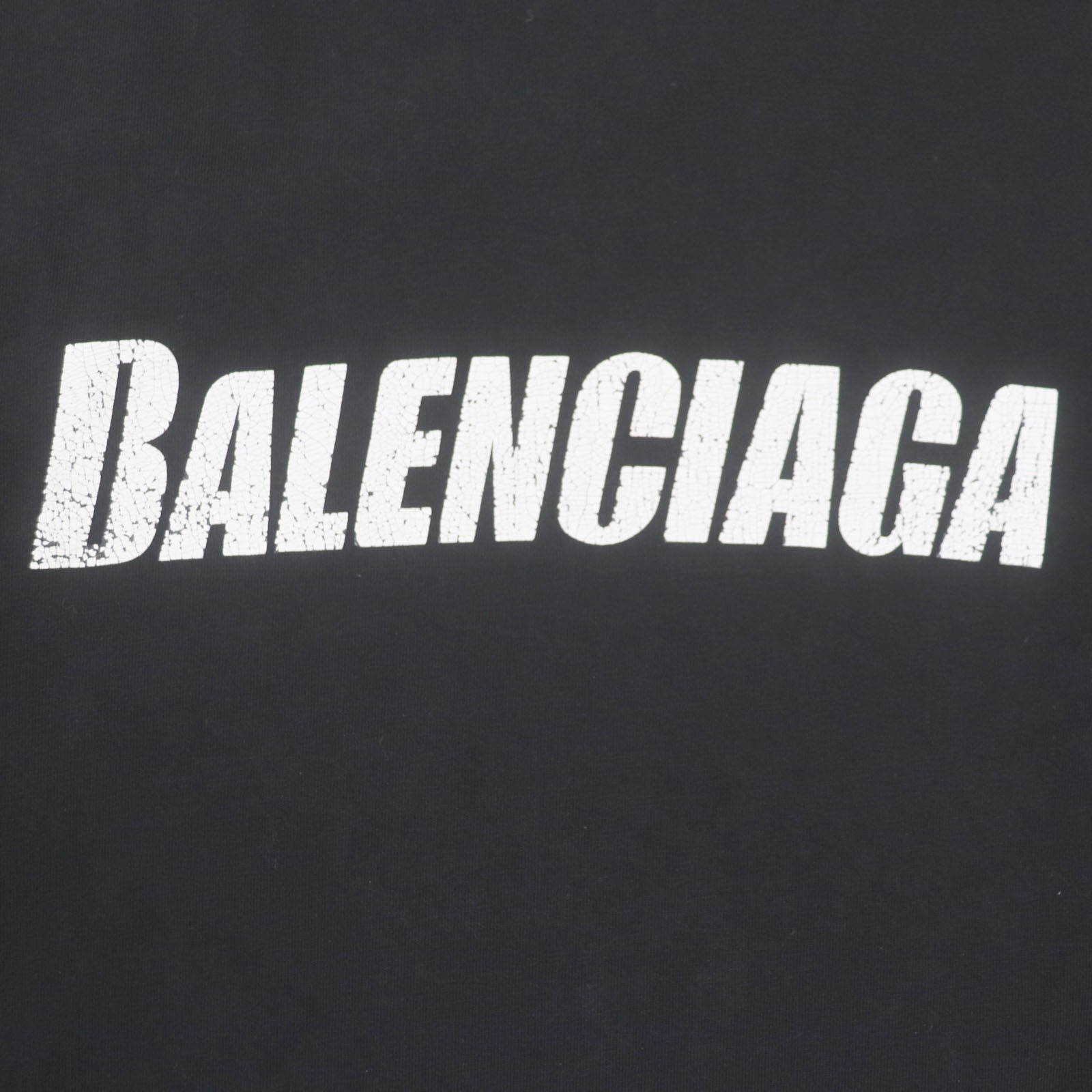 Balenciaga Logo Print Oversized T-shirt Black XXS