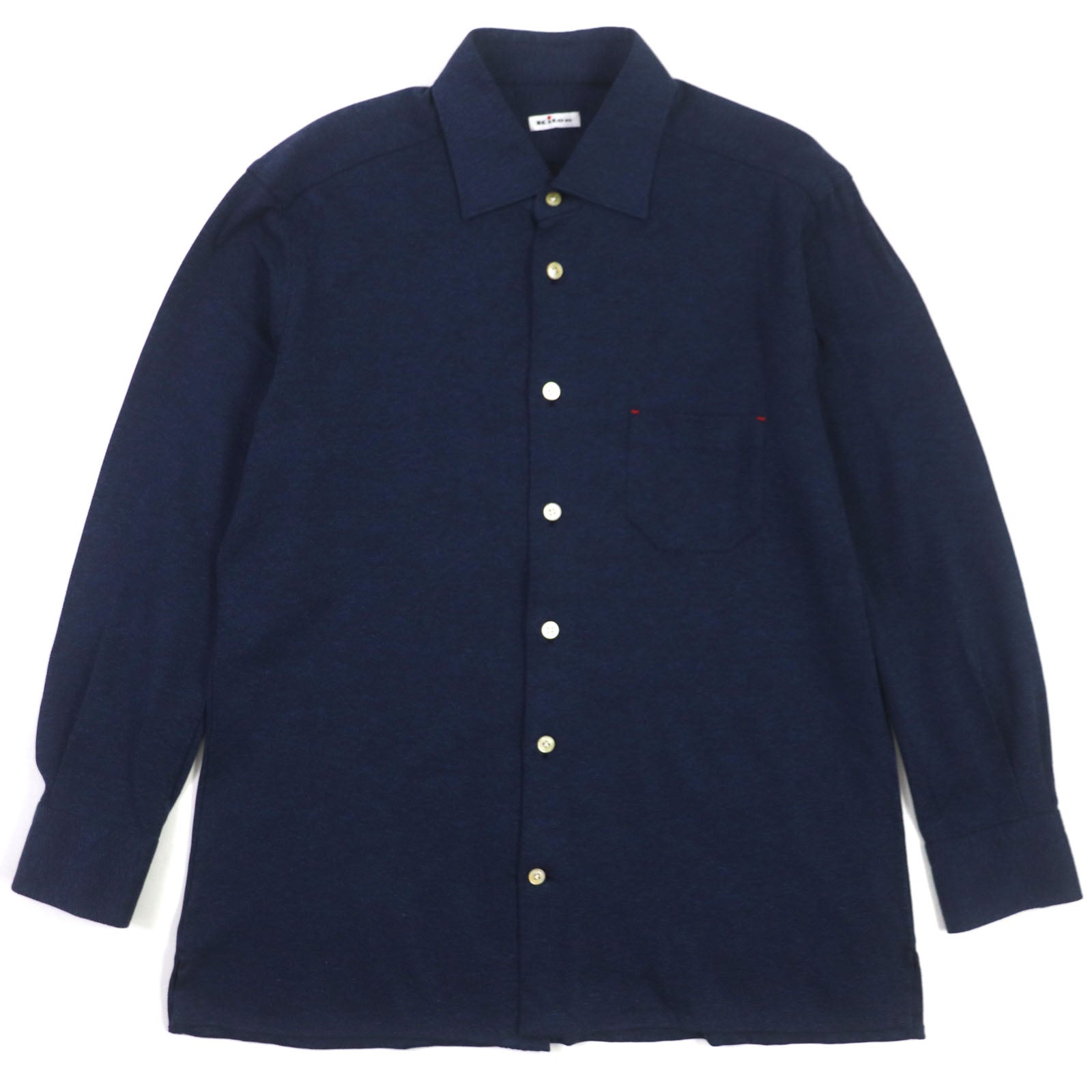 KITON Cotton Long Sleeve Shirt Navy L