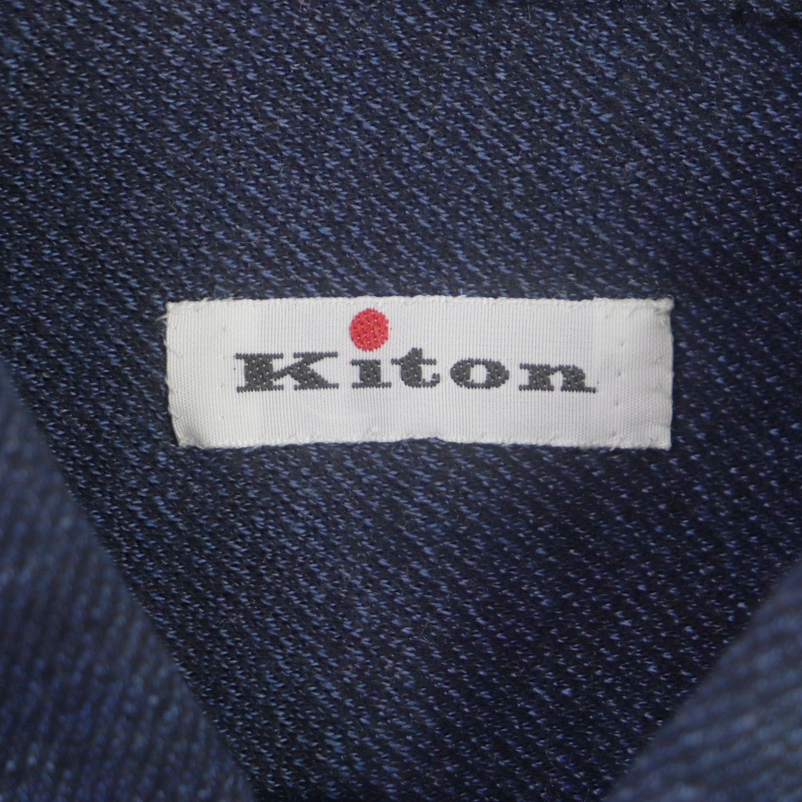 KITON Cotton Long Sleeve Shirt Navy L