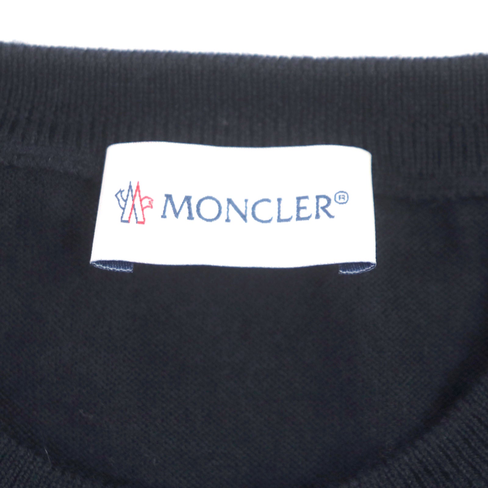 Moncler Wool Crew Neck Knit Navy M