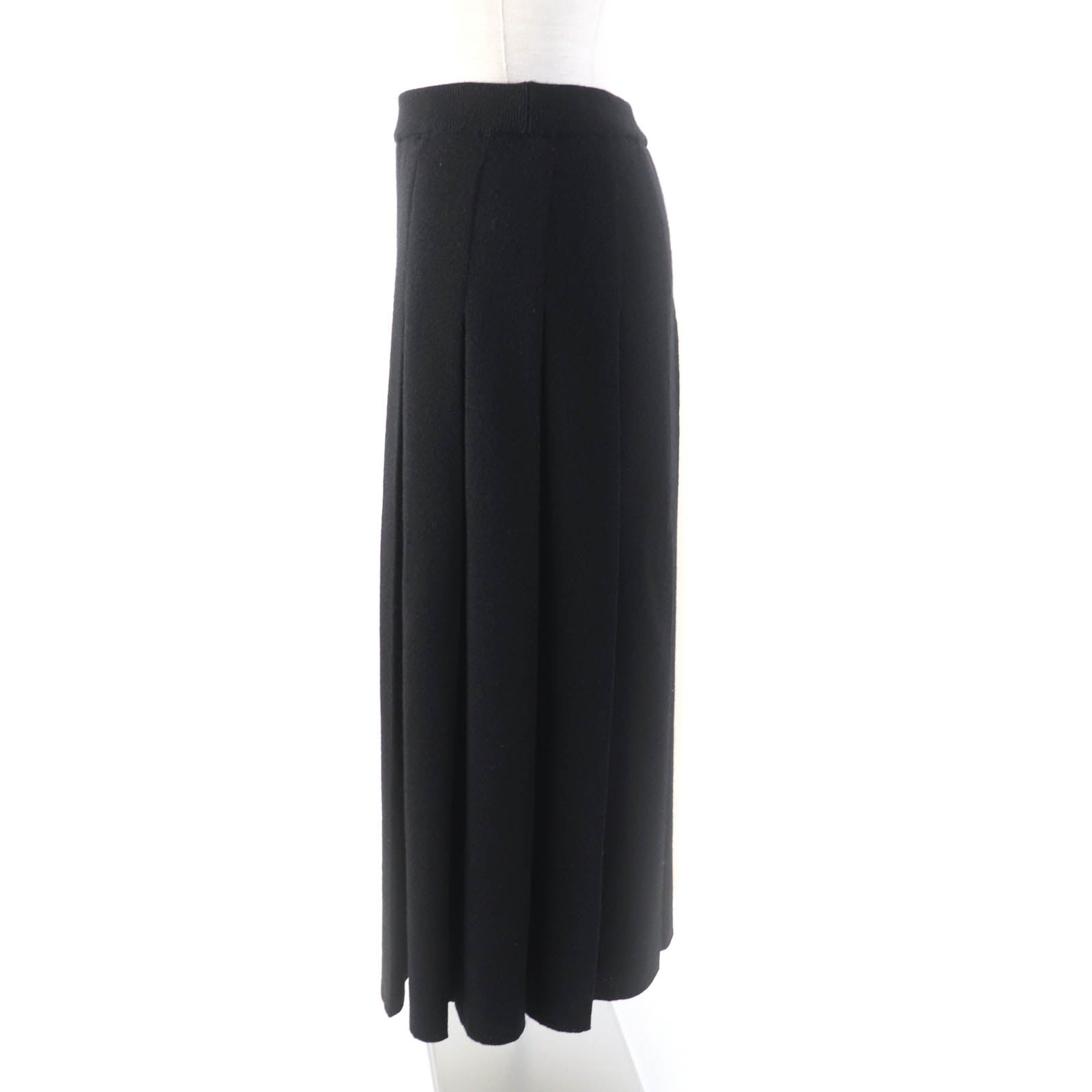 Gucci Wool Long Knit Pleated Skirt XS