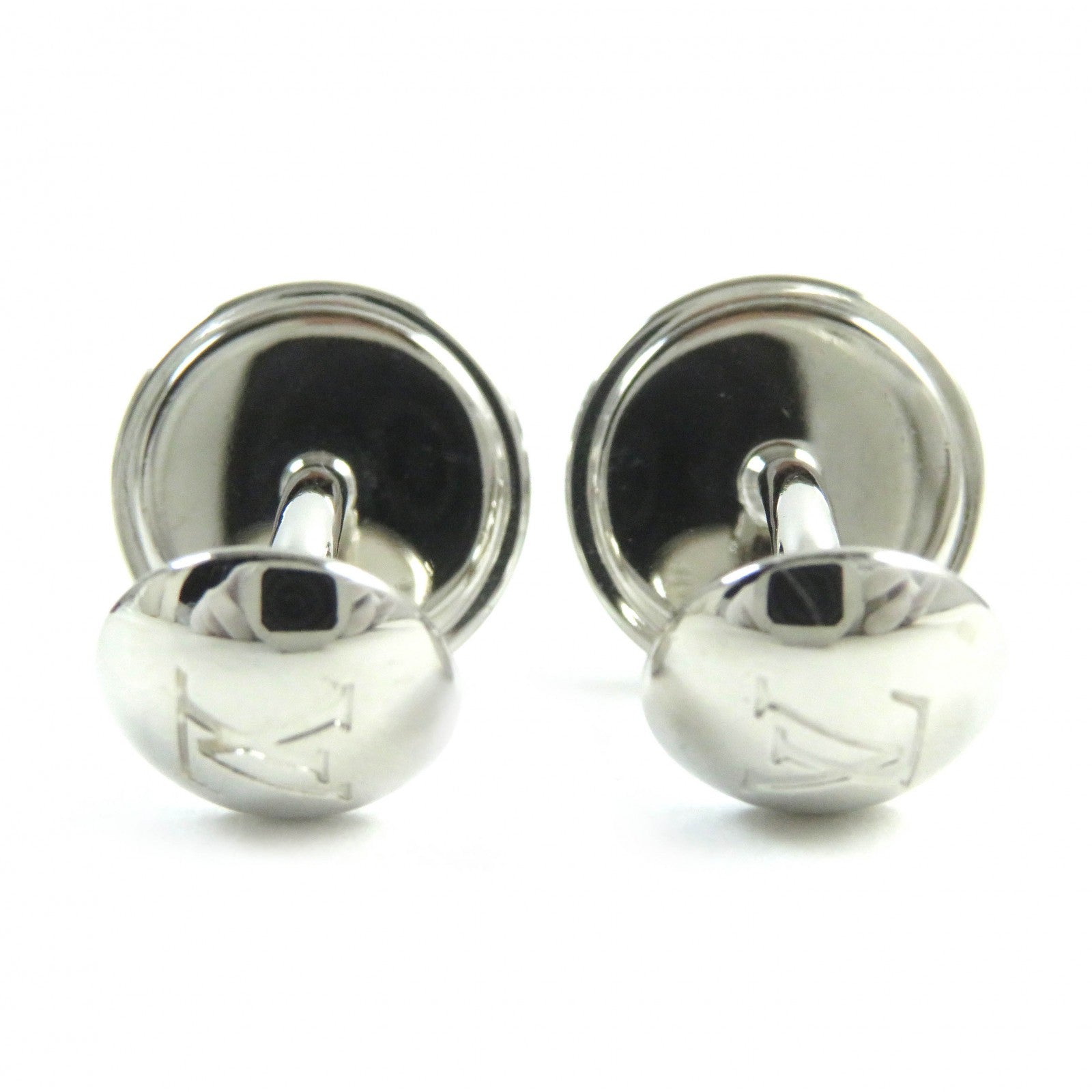 Louis Vuitton Silver Circle Cufflinks M68100