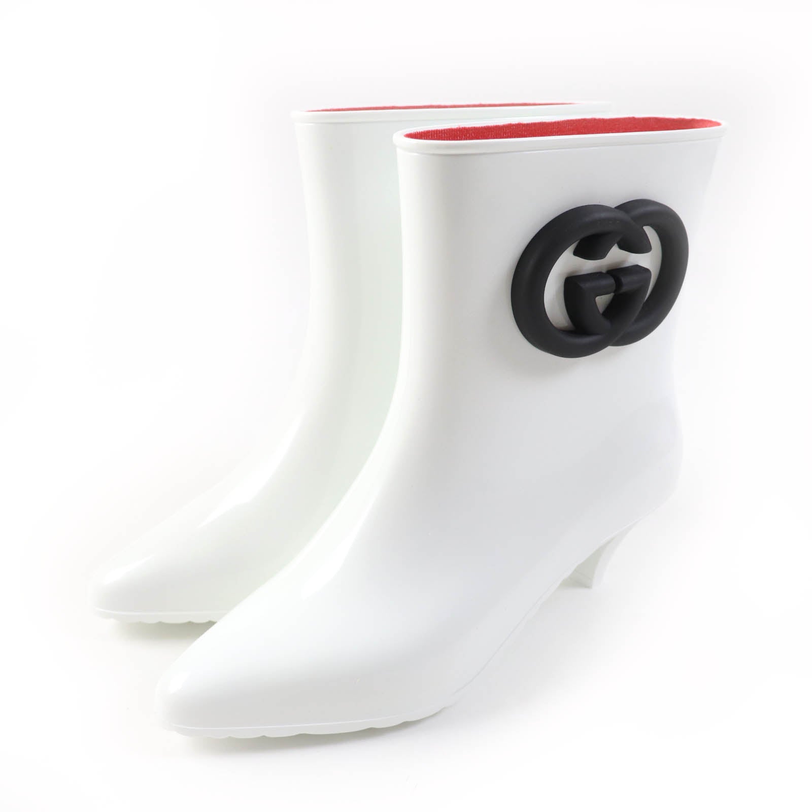 Gucci Interlocking G Rubber Rain Boots Women