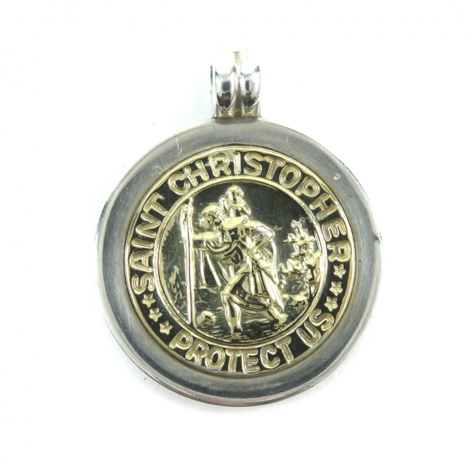 Tiffany & Co Saint Christopher Coin Pendant SV925