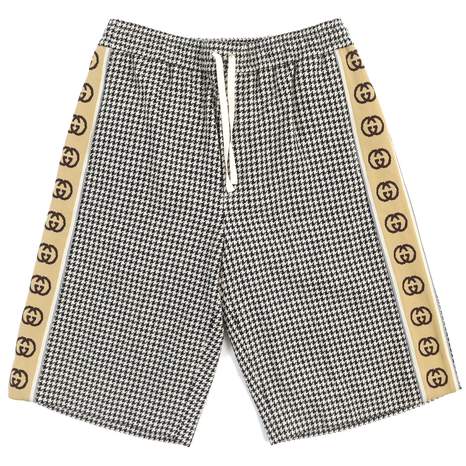 Gucci GG Logo Houndstooth Jacquard Shorts