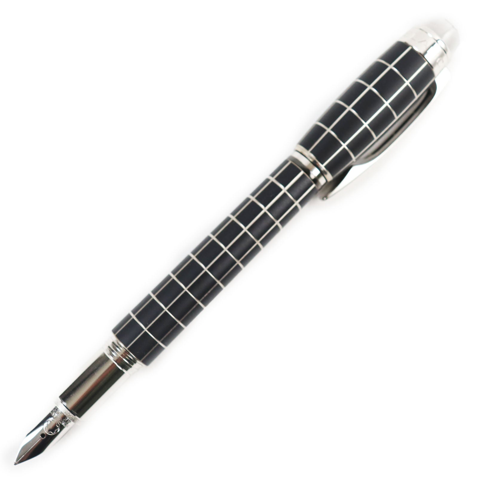 Montblanc Starwalker K14 Fountain Pen Black Silver