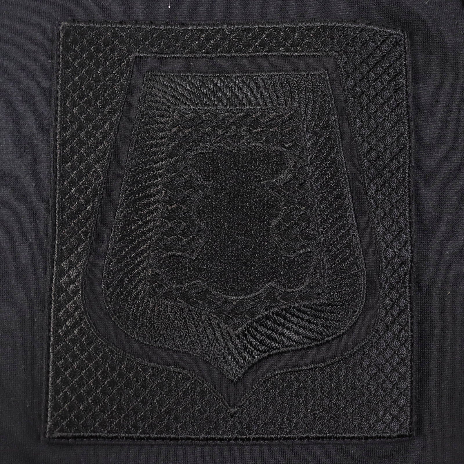 Hermes Cotton Pocket Embroidery T-Shirt Black