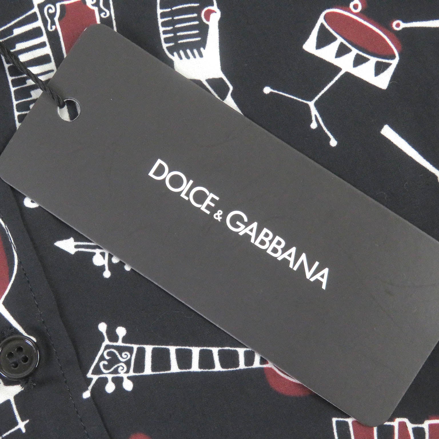 Dolce & Gabbana Cotton Long Sleeve Shirt Black