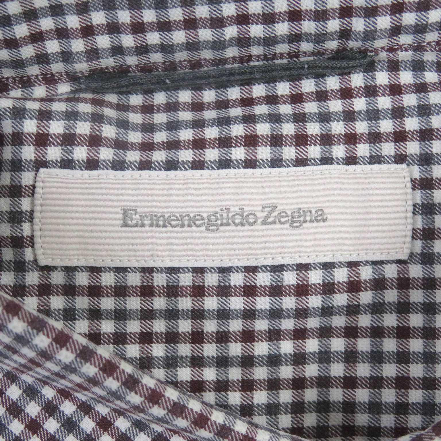 Ermenegildo Zegna Cotton Check Shirt Multicolor L