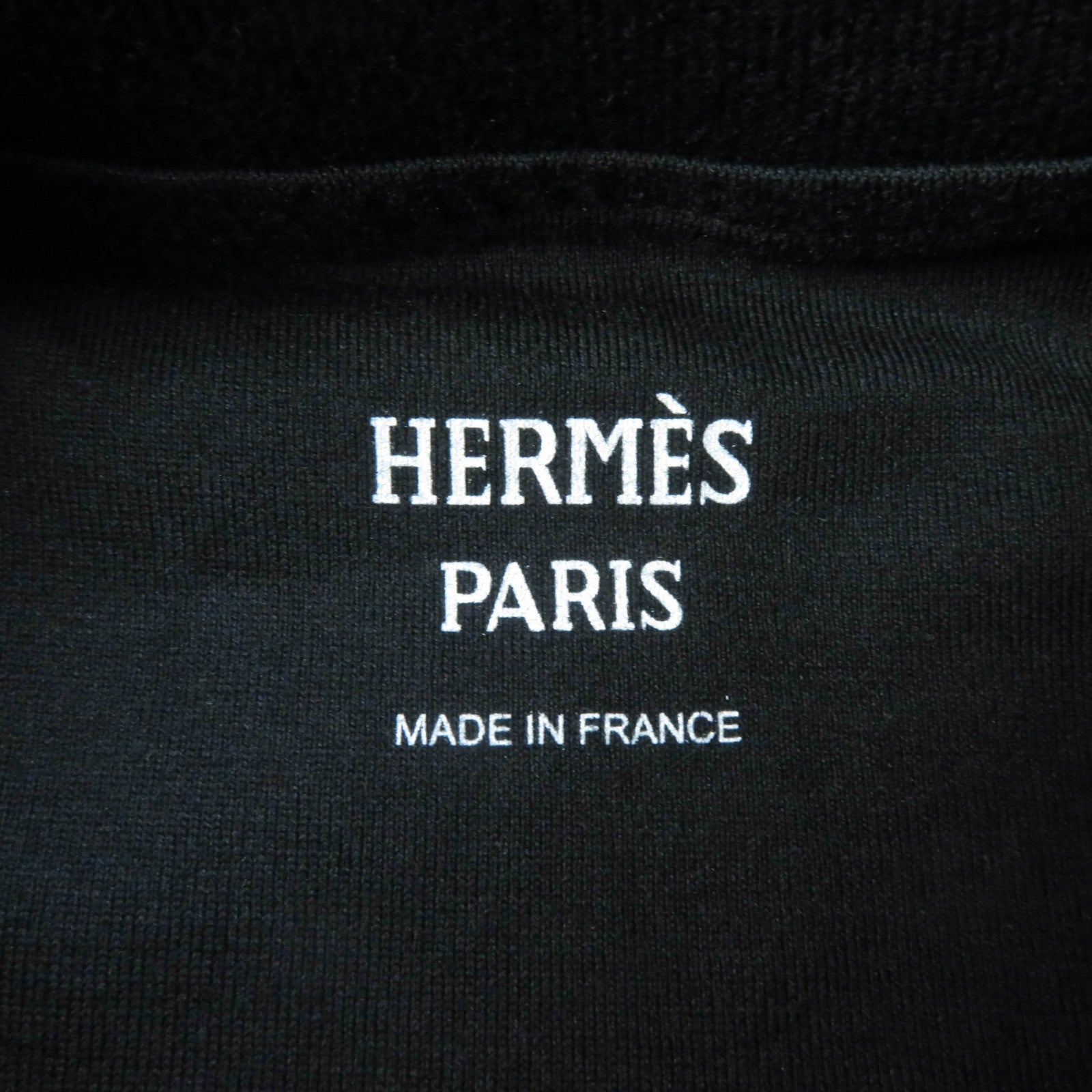 Hermes Cotton T-shirt Black 34 Women