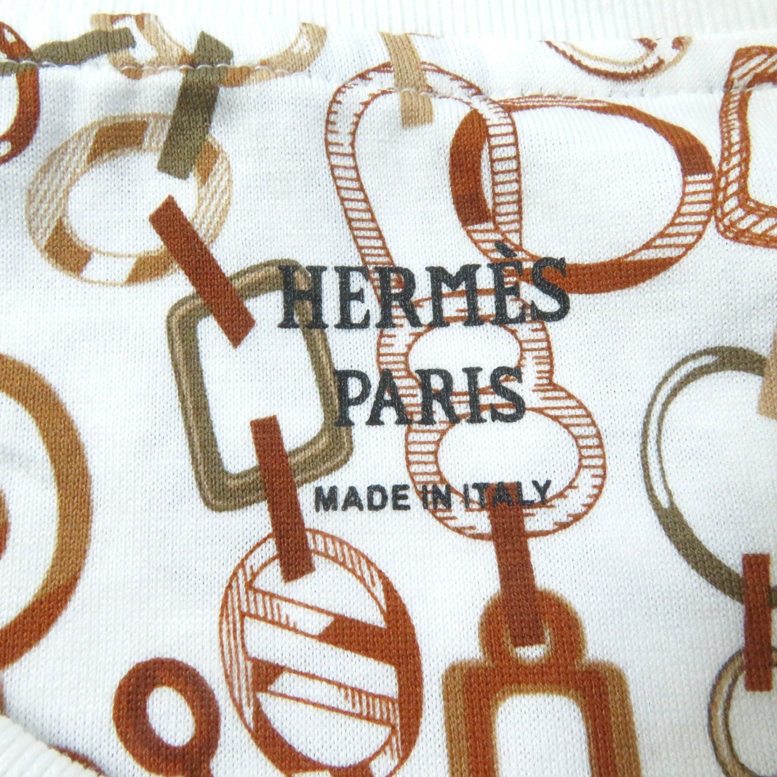 Hermes Cotton T-shirt 36 Do Re Boucles