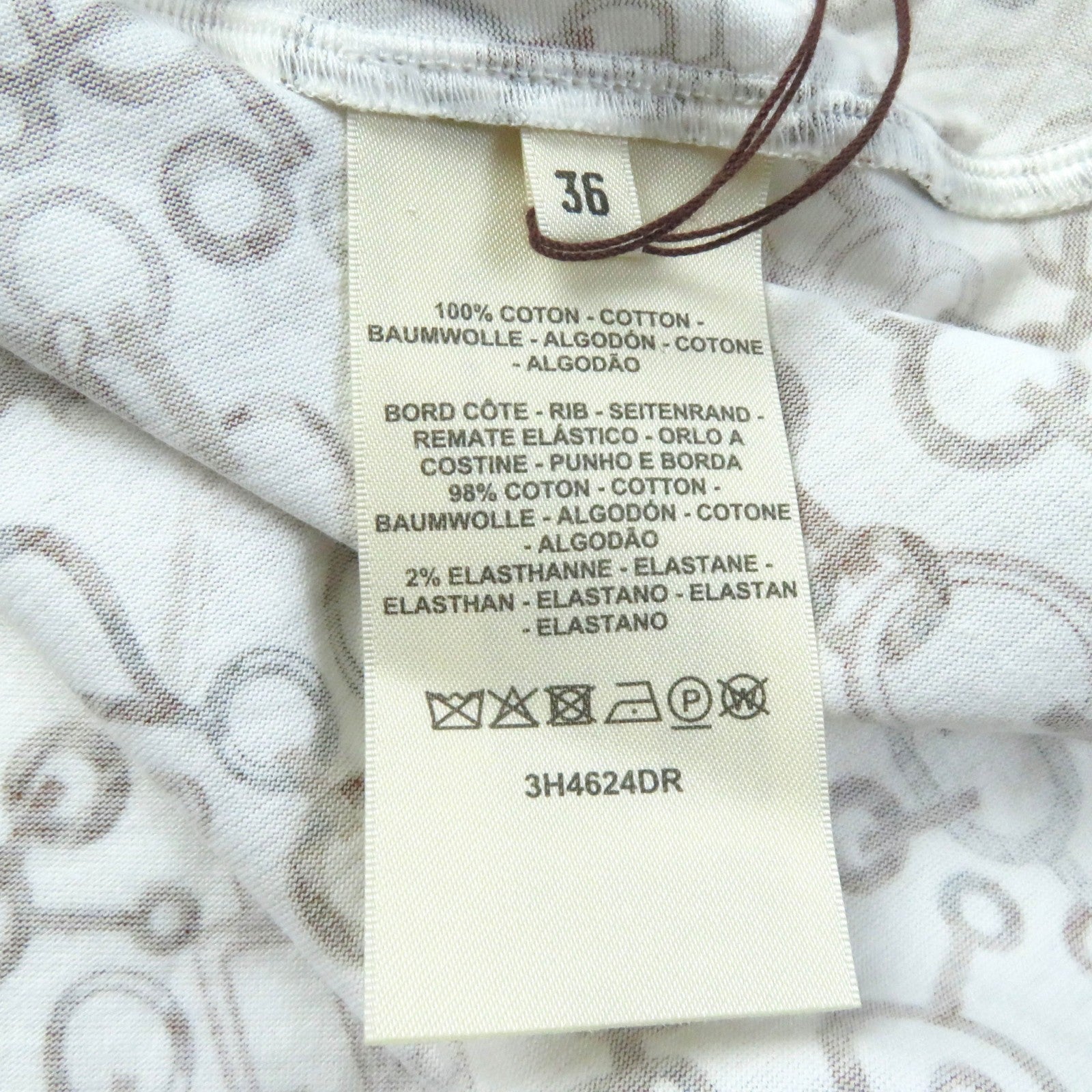 Hermes Cotton T-shirt 36 Do Re Boucles