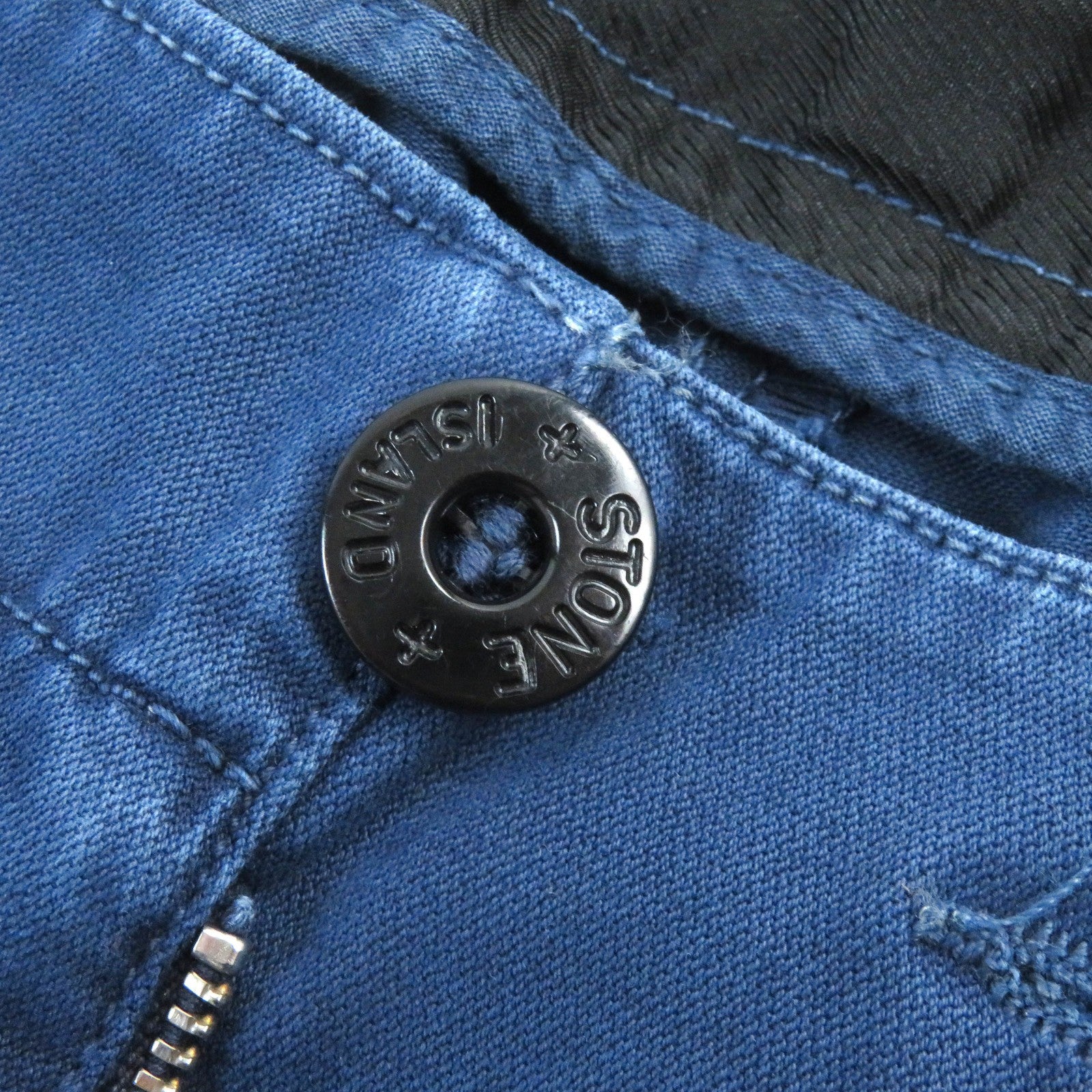 Stone Island Logo Slim Cargo Pants Blue W29