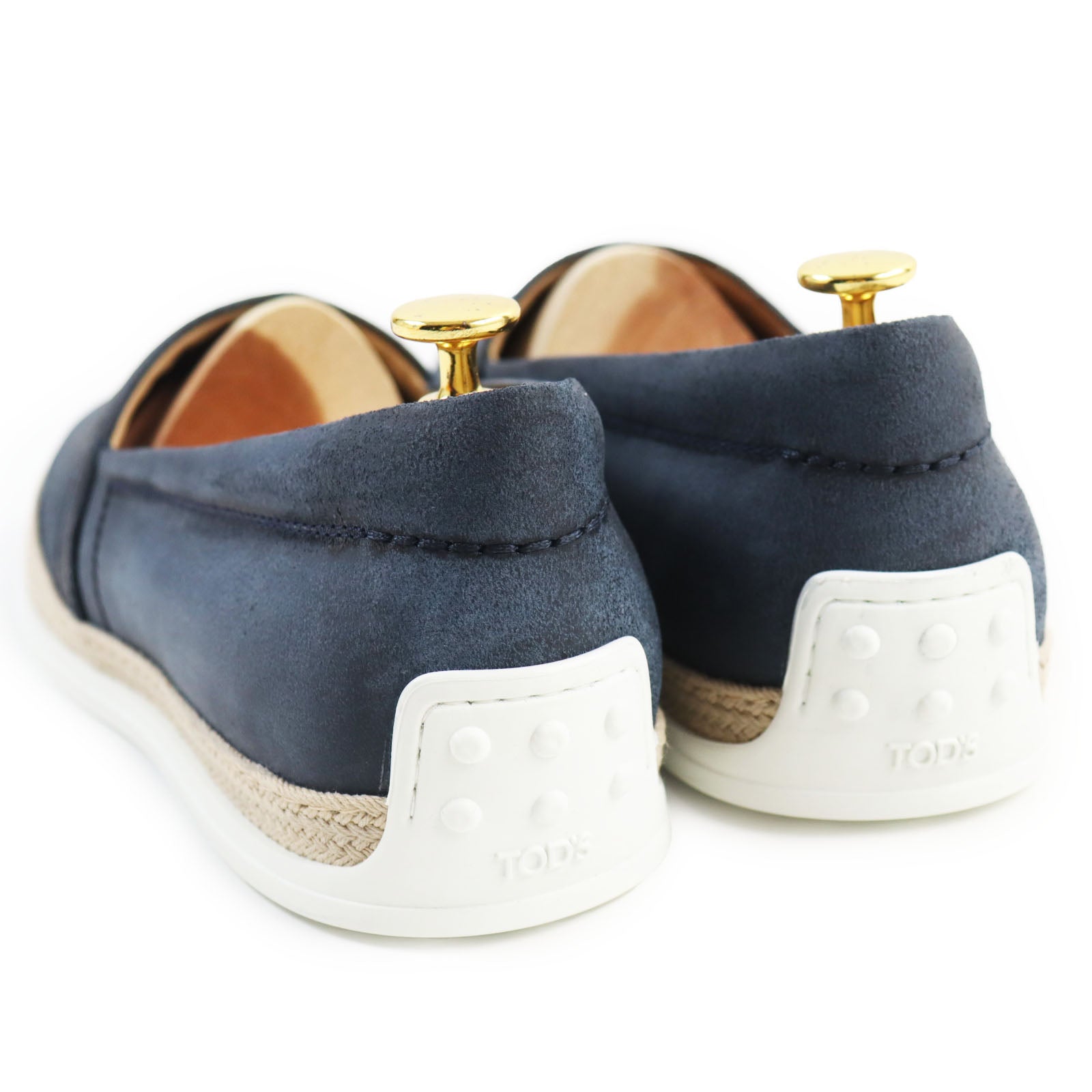 Tod's Leather Slip-on Navy Shoes