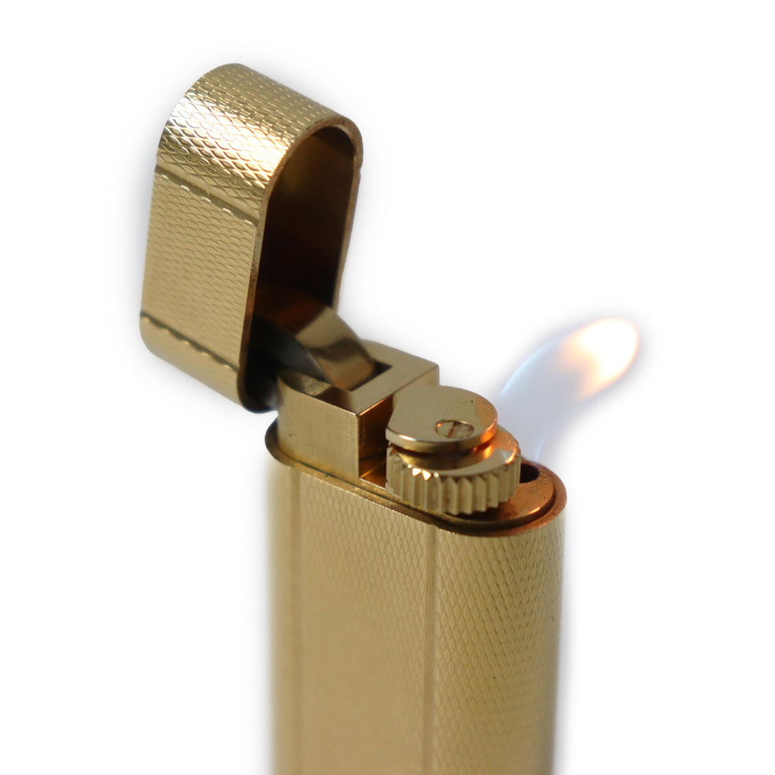 Cartier Oval Pattern Roller Lighter Gold