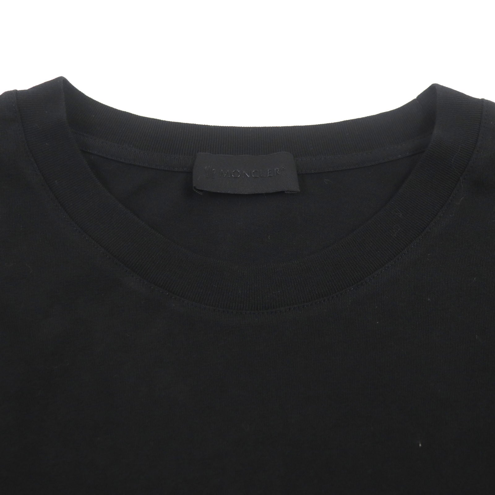 Moncler Cotton Crew Neck T-Shirt Black M