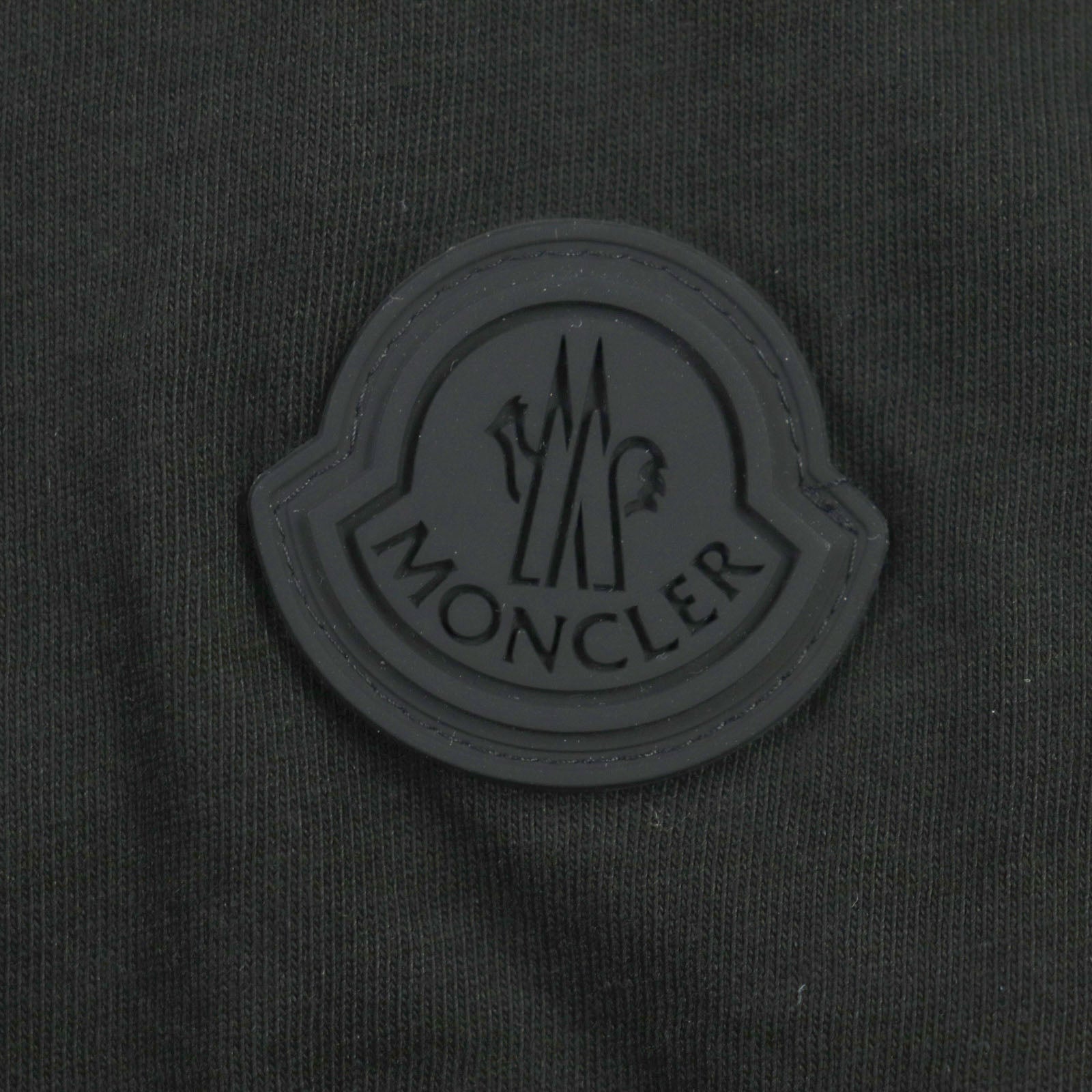 Moncler Cotton Crew Neck T-Shirt Black M