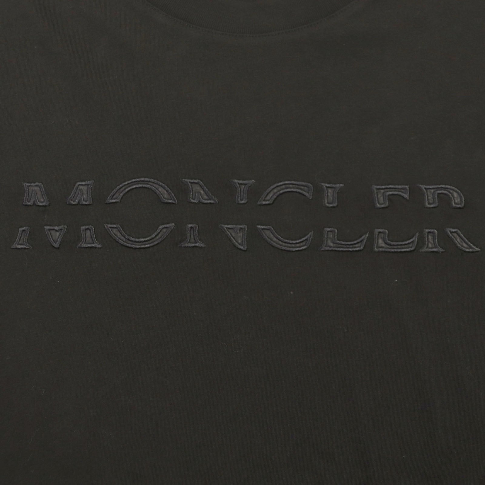 Moncler Cotton Crew Neck T-Shirt Black M