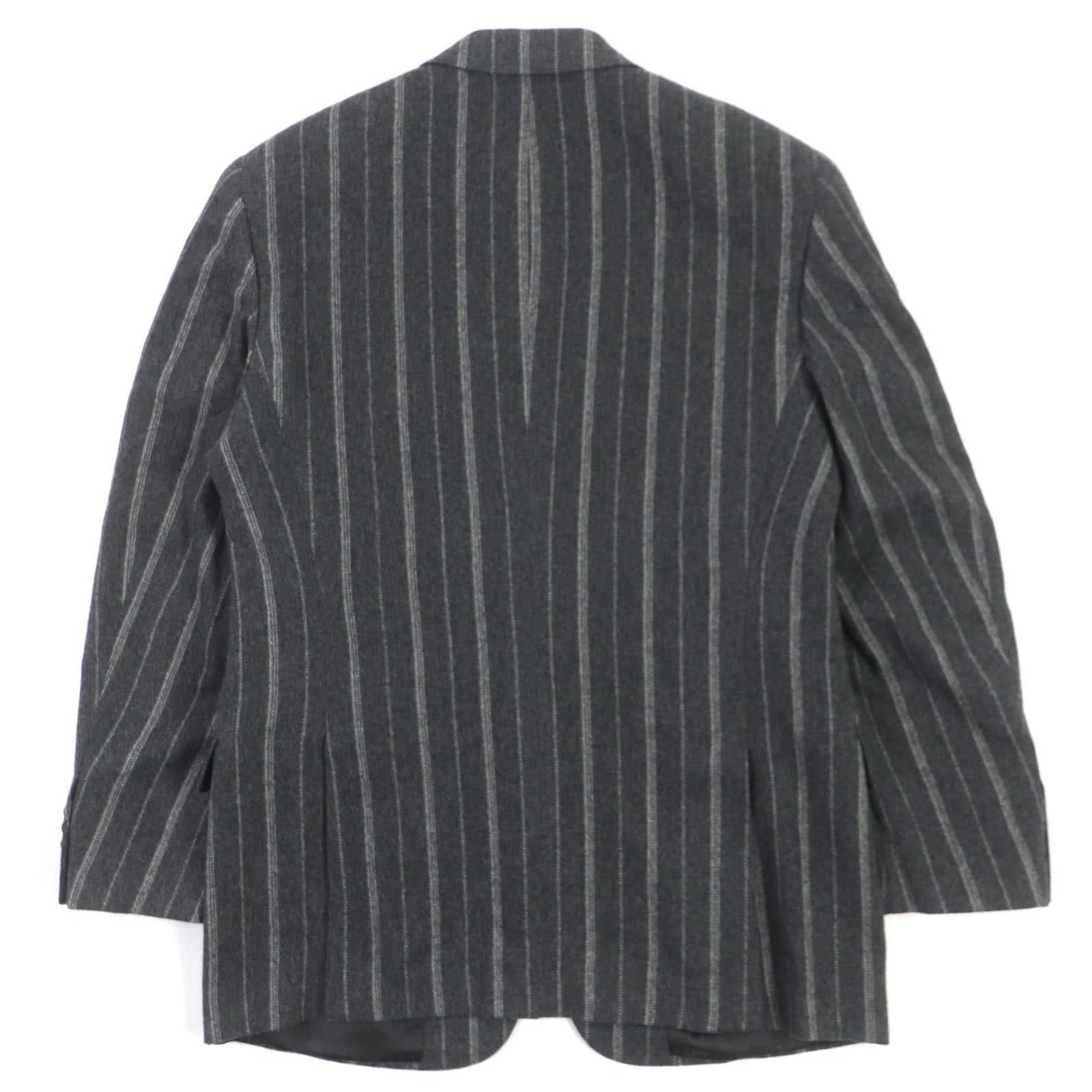 HERMES Cashmere Stripe Jacket Gray 52