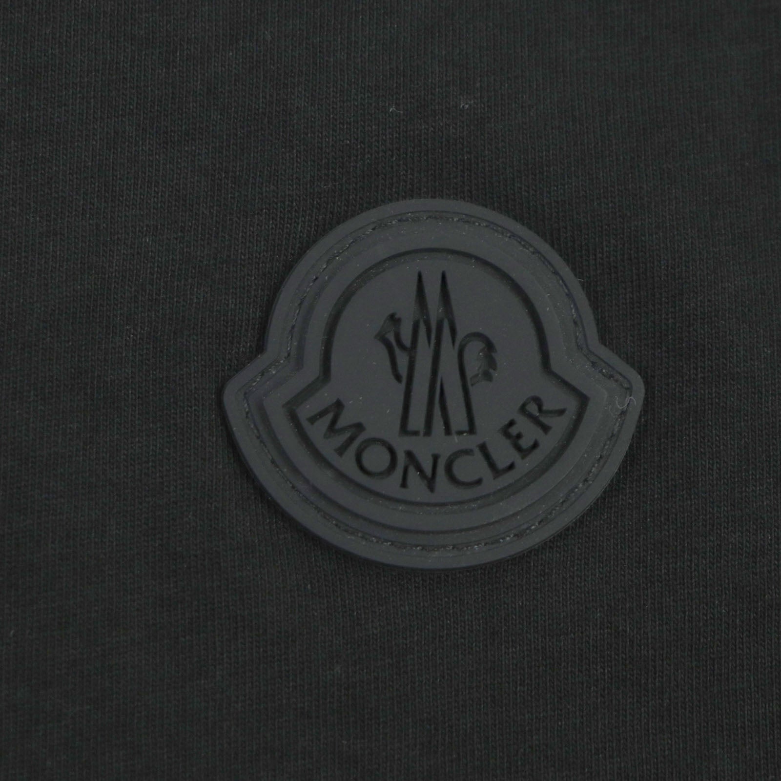 Moncler Cotton Crew Neck T-Shirt Black M