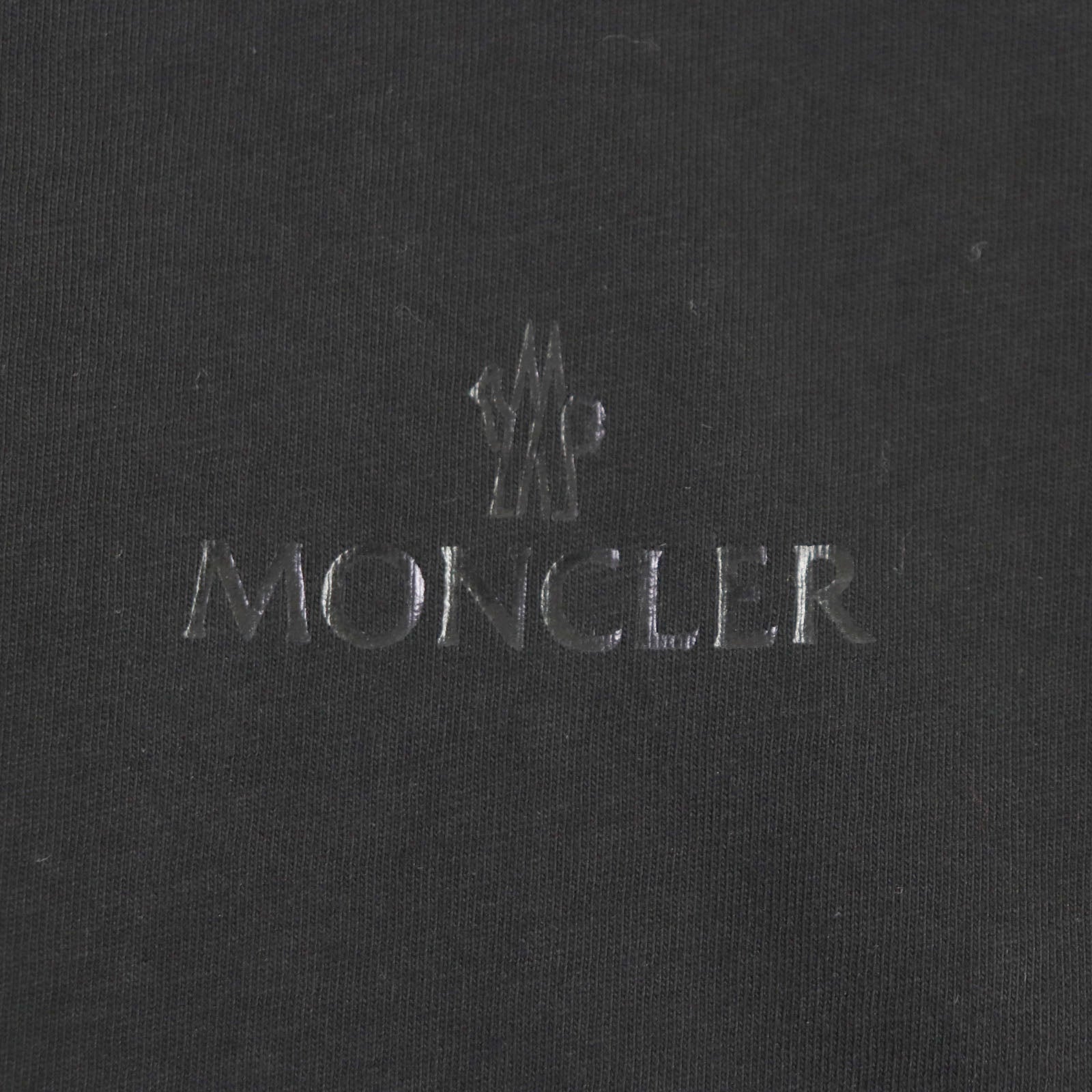 Moncler Cotton Crew Neck T-Shirt Black M