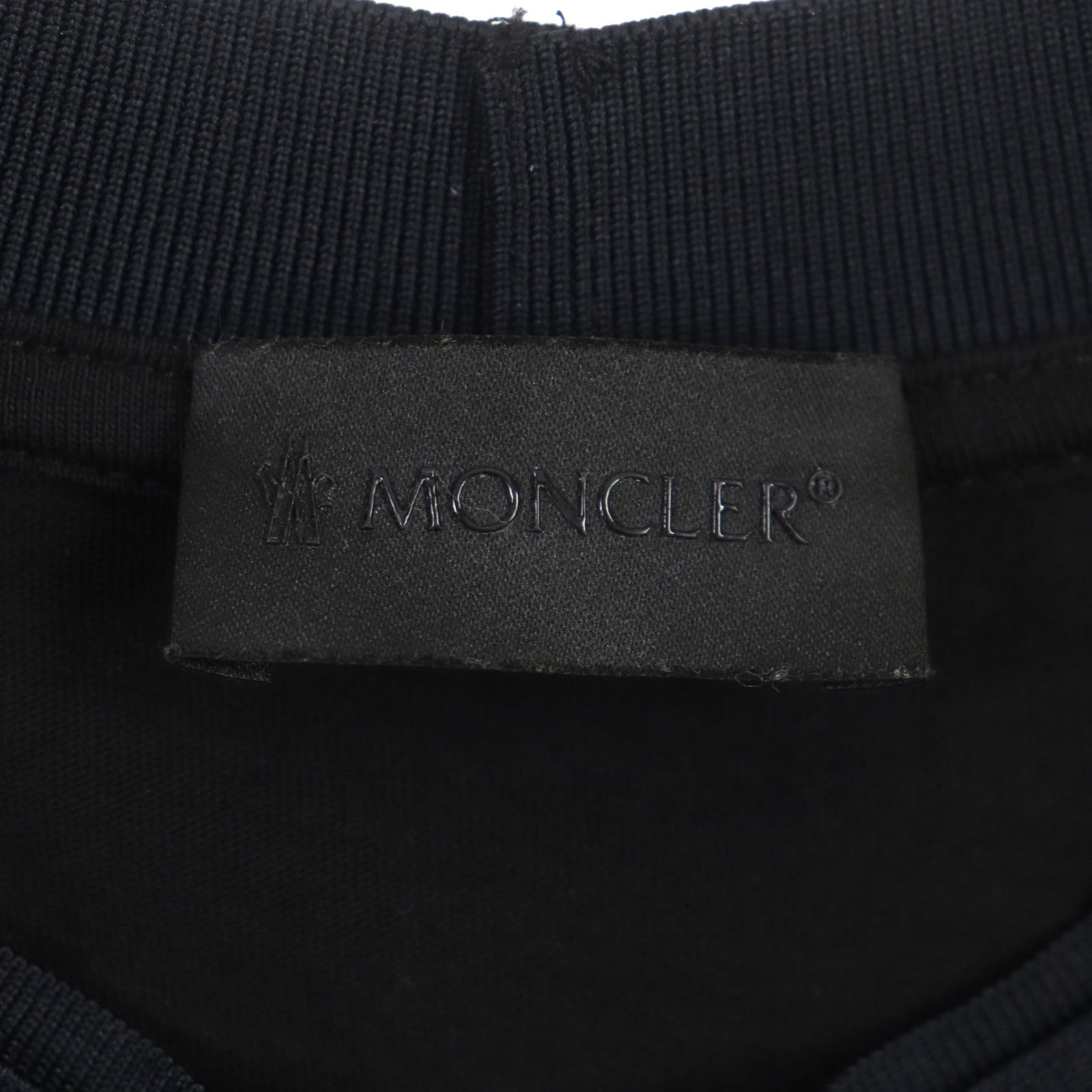 Moncler Cotton Crew Neck T-Shirt Black M