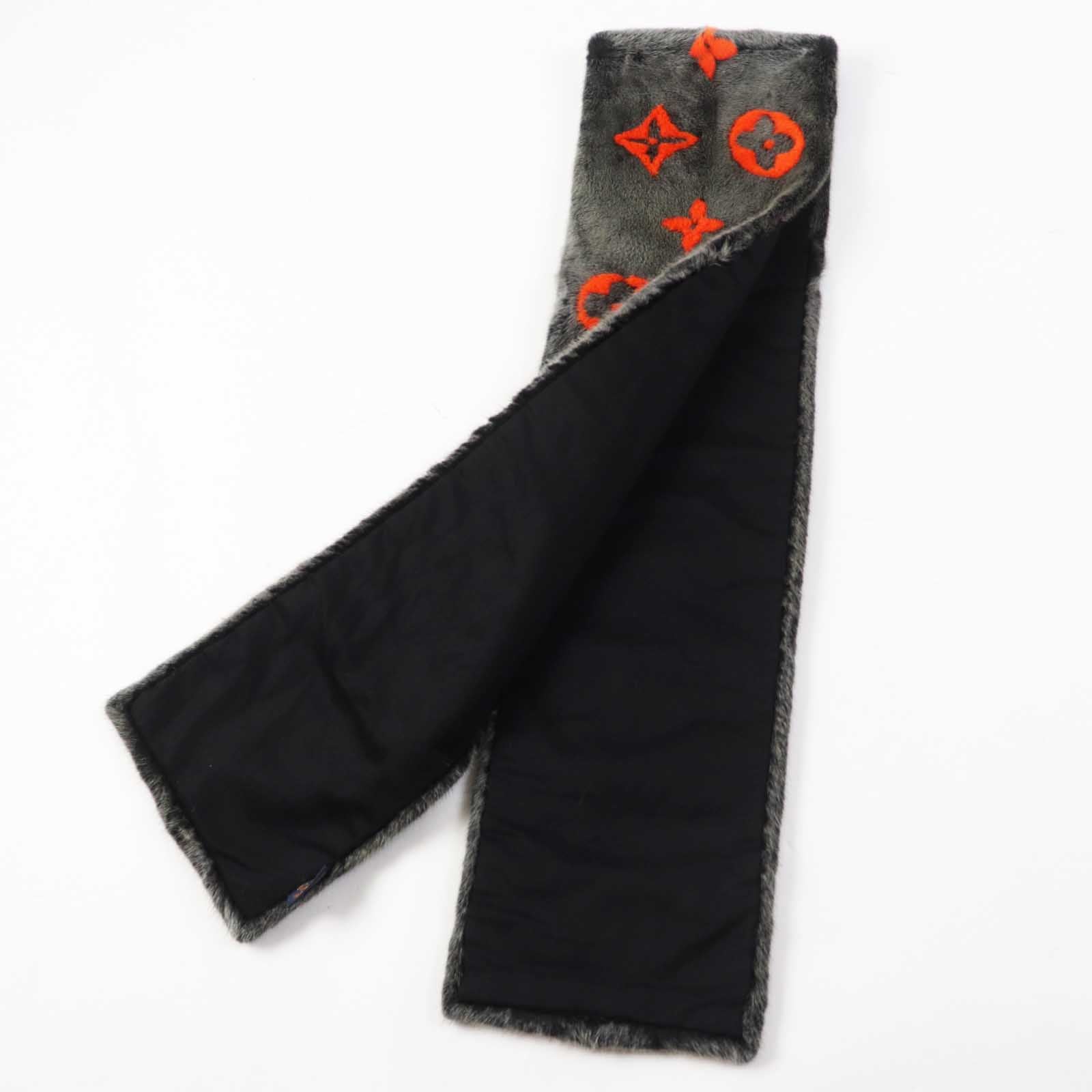 Louis Vuitton Monogram Scarf Dark Gray