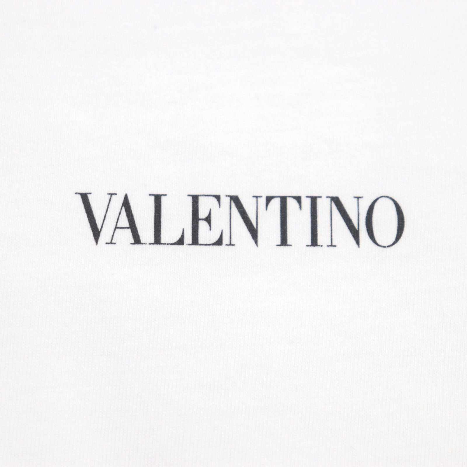 Valentino Cotton Logo Print Crew Neck T-Shirt S