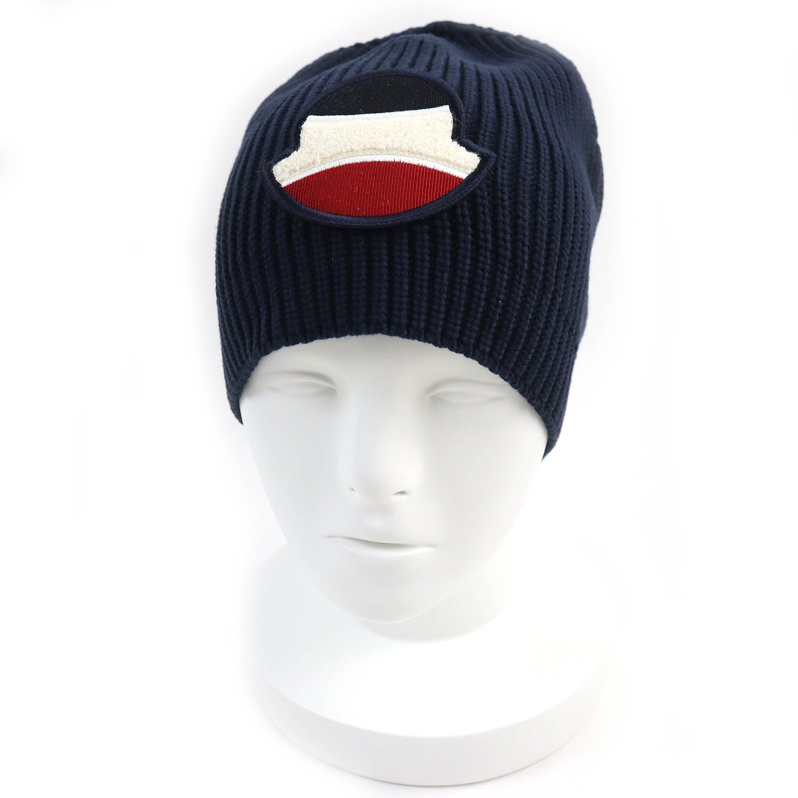 Moncler BERRETTO TRICOT Beanie Knit Hat Navy